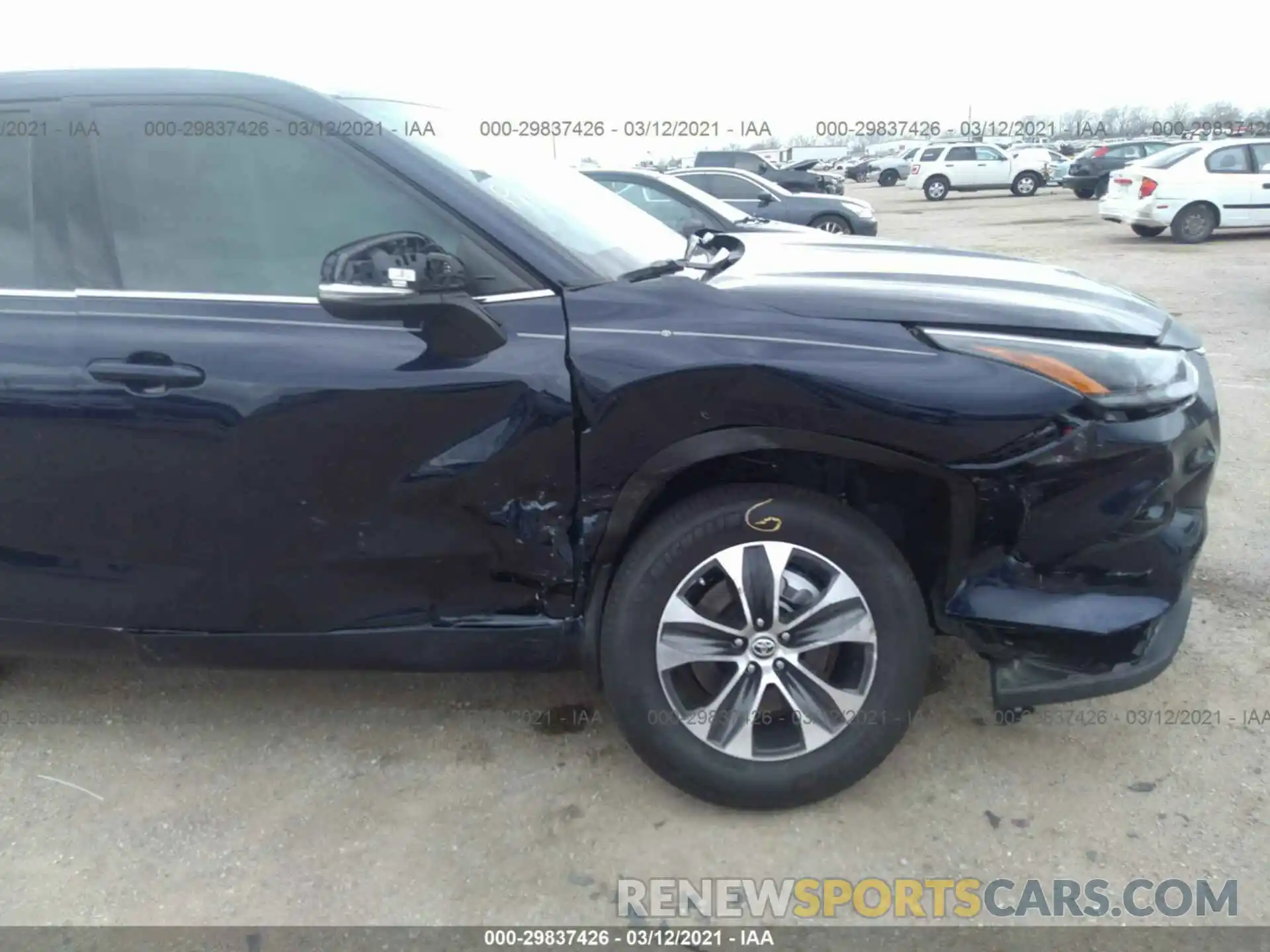 6 Photograph of a damaged car 5TDGZRAH9MS042148 TOYOTA HIGHLANDER 2021