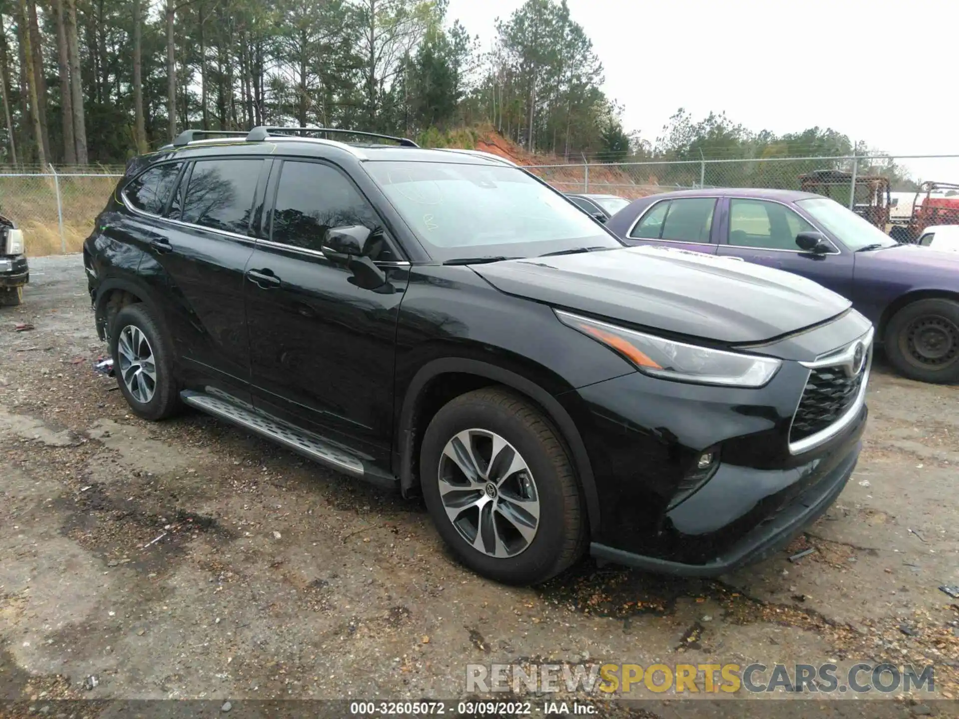 1 Photograph of a damaged car 5TDGZRAH9MS086313 TOYOTA HIGHLANDER 2021