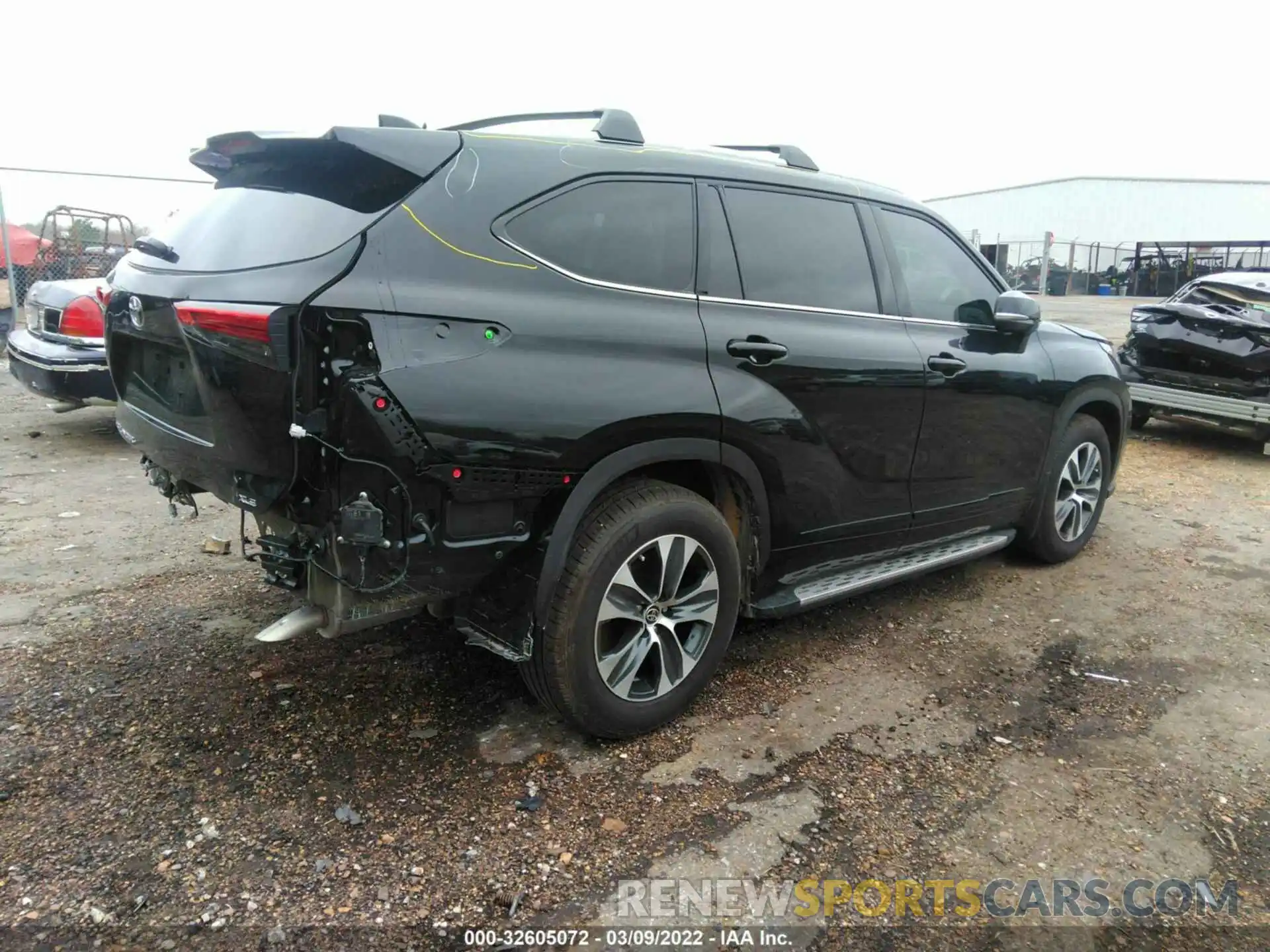 4 Фотография поврежденного автомобиля 5TDGZRAH9MS086313 TOYOTA HIGHLANDER 2021