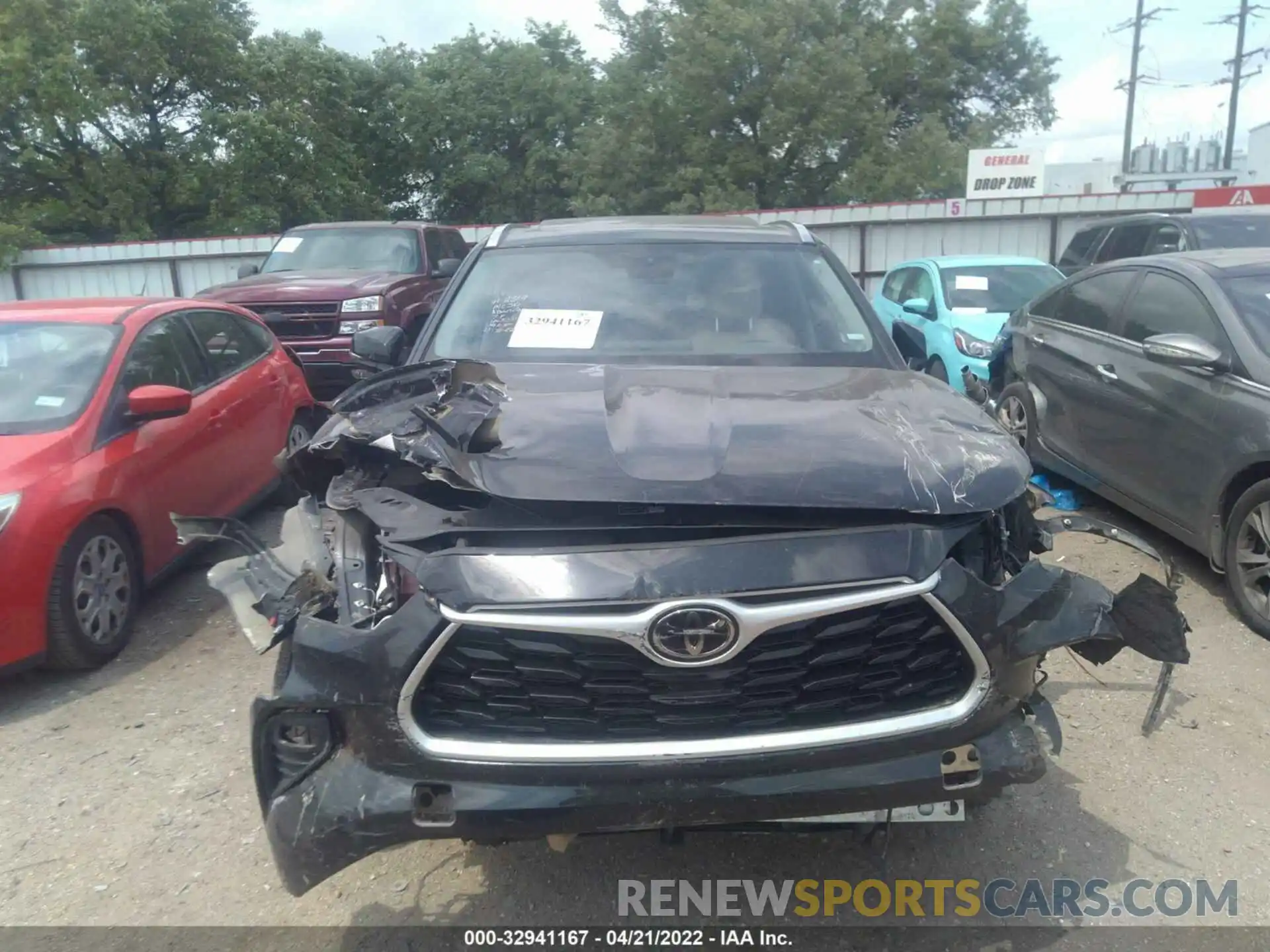 6 Photograph of a damaged car 5TDGZRAH9MS516101 TOYOTA HIGHLANDER 2021