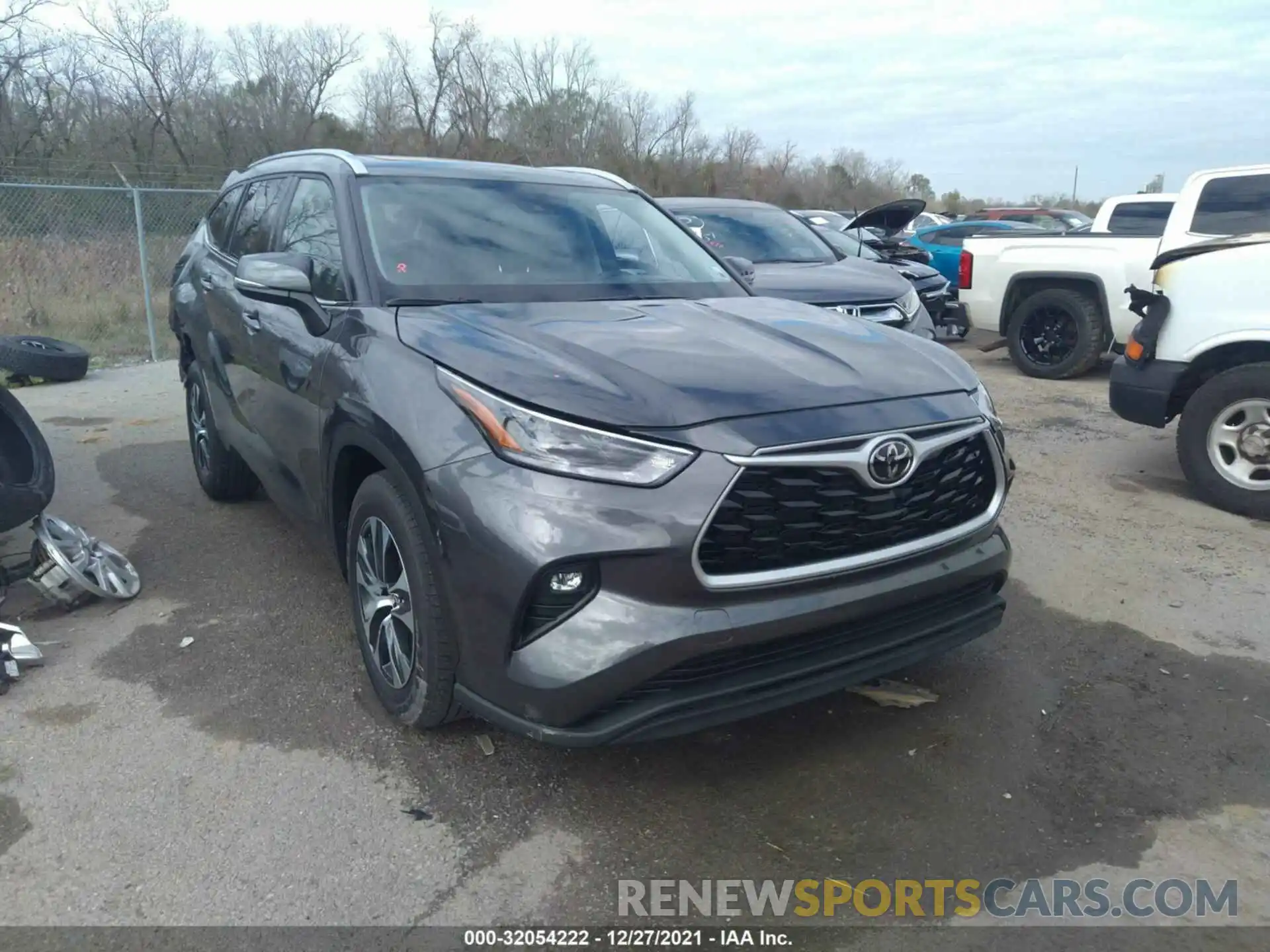 1 Photograph of a damaged car 5TDGZRAH9MS524702 TOYOTA HIGHLANDER 2021