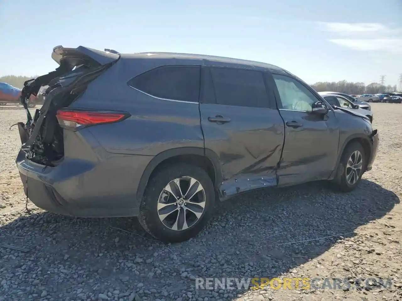 3 Photograph of a damaged car 5TDGZRAH9MS527616 TOYOTA HIGHLANDER 2021