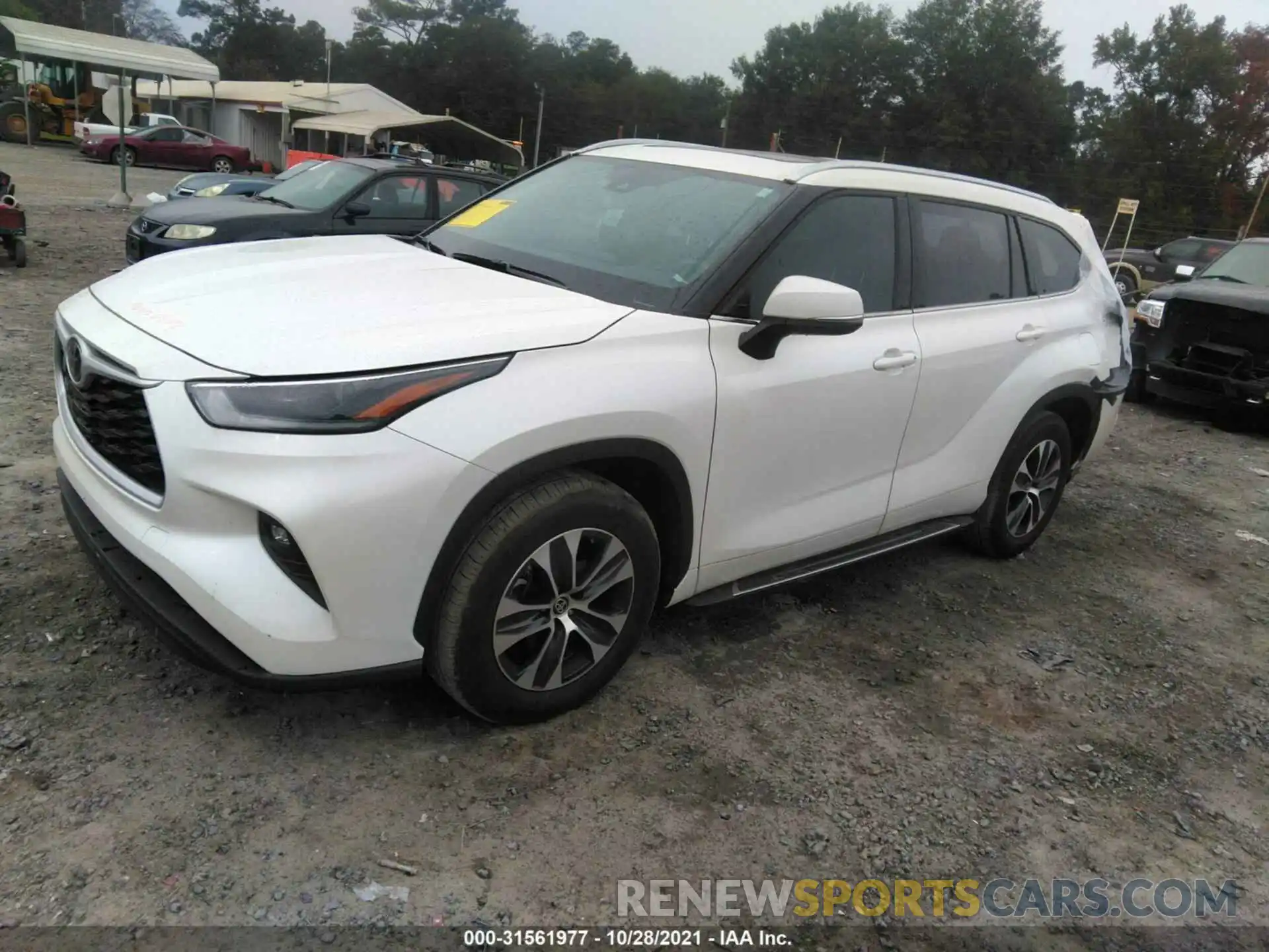 2 Photograph of a damaged car 5TDGZRAHXMS055037 TOYOTA HIGHLANDER 2021