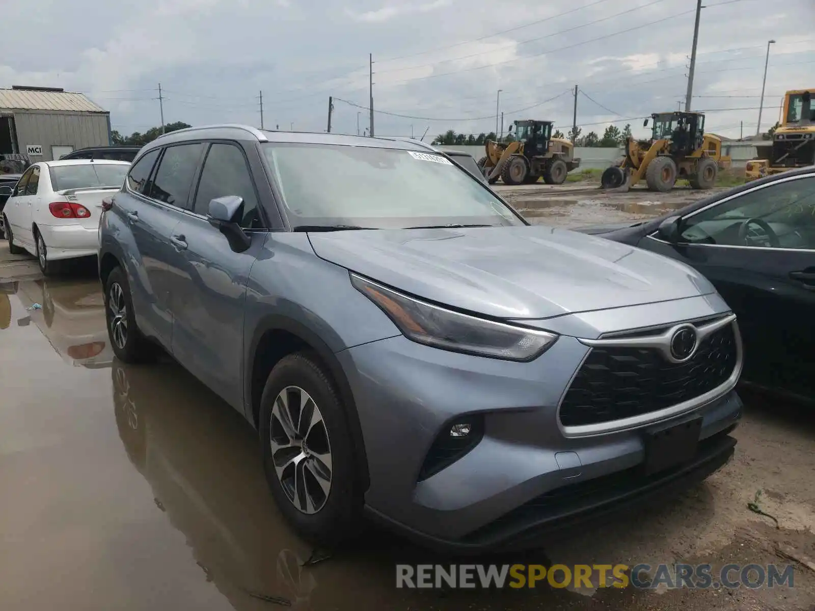 1 Photograph of a damaged car 5TDGZRAHXMS062196 TOYOTA HIGHLANDER 2021