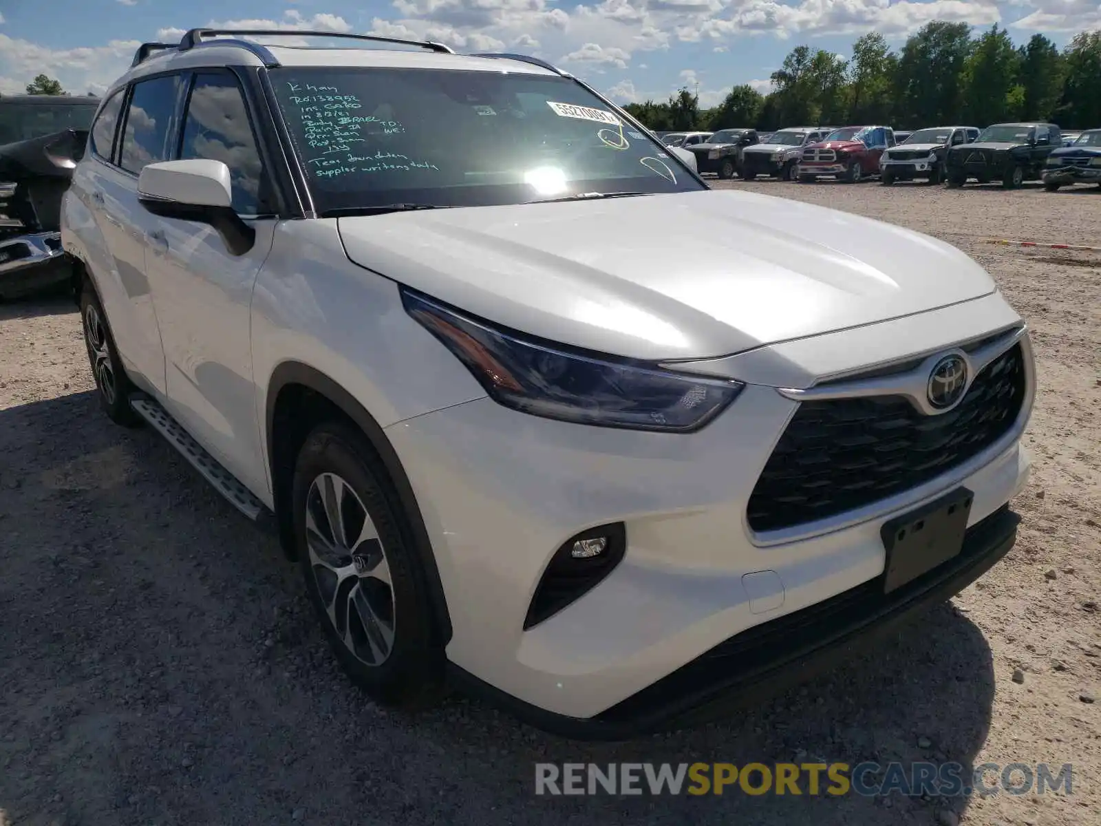 1 Photograph of a damaged car 5TDGZRAHXMS065471 TOYOTA HIGHLANDER 2021