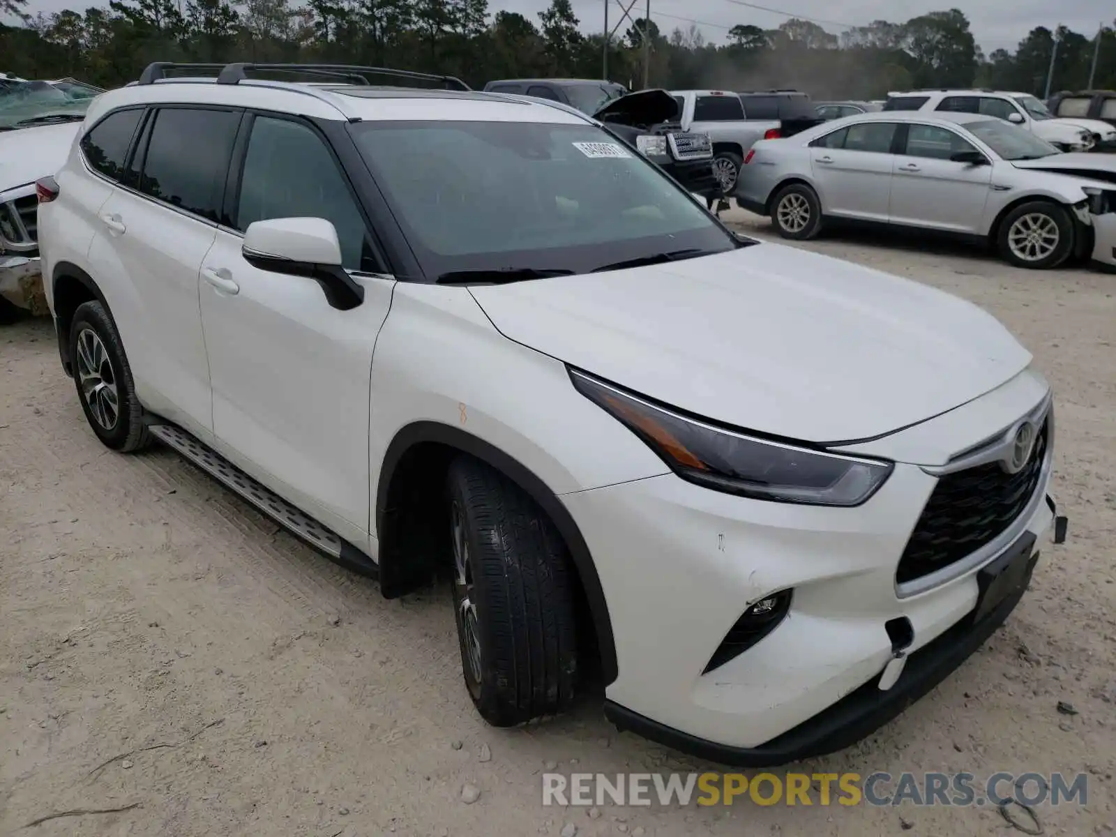 1 Photograph of a damaged car 5TDGZRAHXMS068385 TOYOTA HIGHLANDER 2021