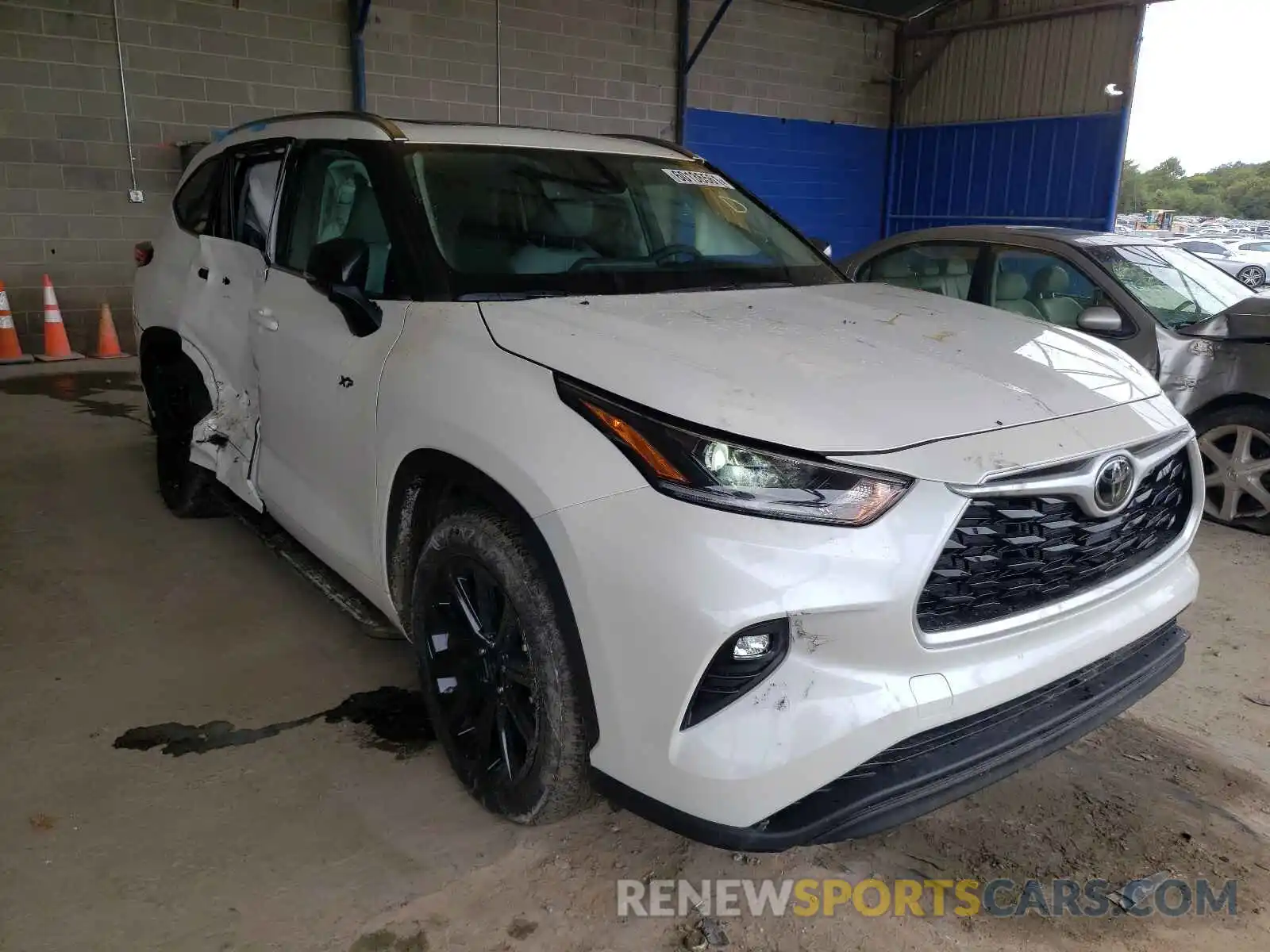 1 Photograph of a damaged car 5TDGZRAHXMS074610 TOYOTA HIGHLANDER 2021