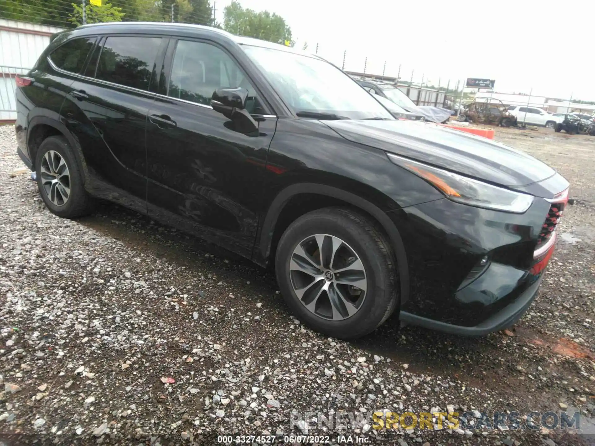 1 Photograph of a damaged car 5TDGZRAHXMS516091 TOYOTA HIGHLANDER 2021