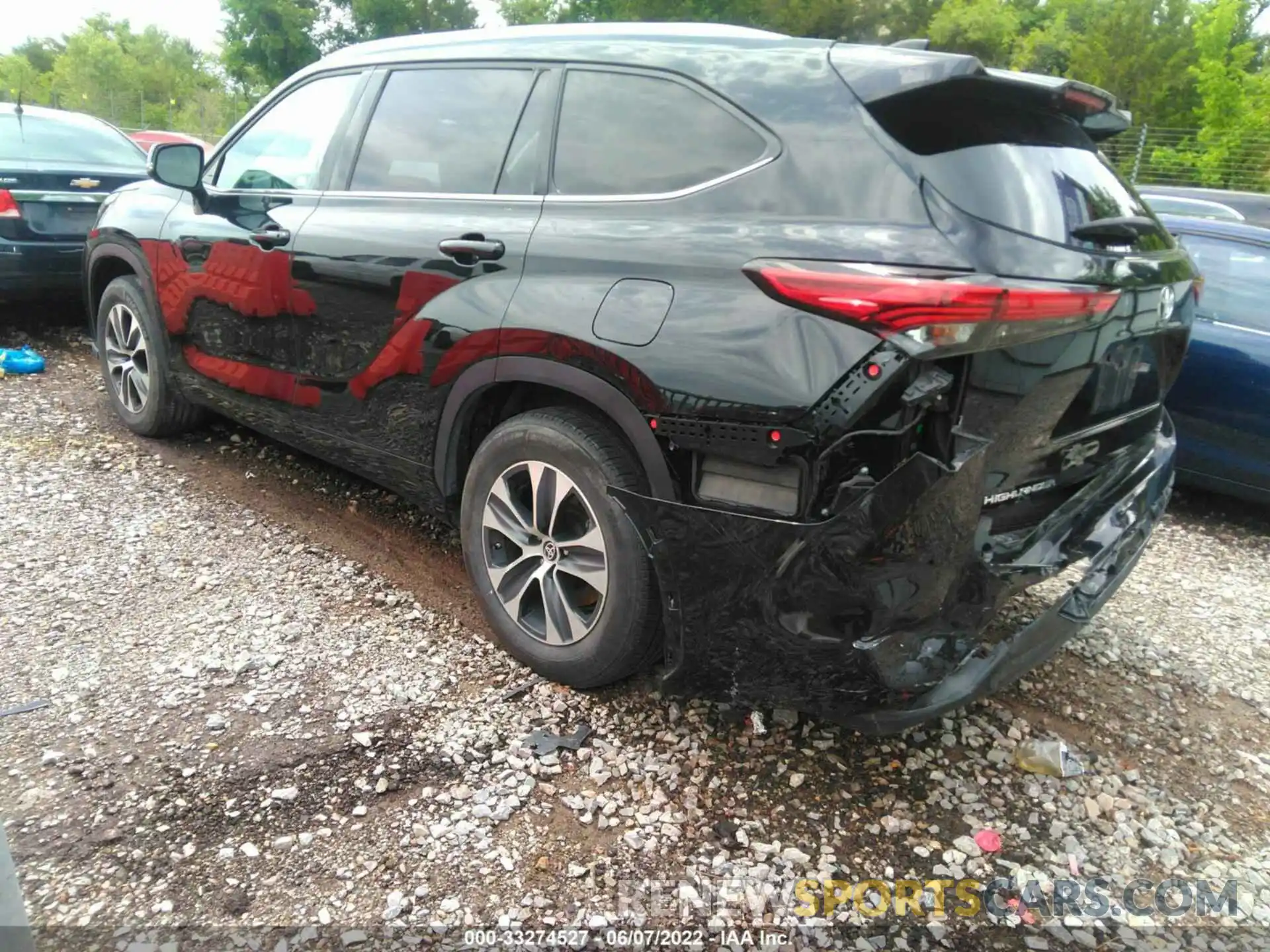 3 Photograph of a damaged car 5TDGZRAHXMS516091 TOYOTA HIGHLANDER 2021