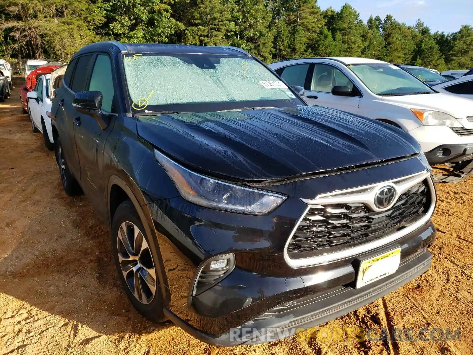 1 Photograph of a damaged car 5TDGZRBH0MS536784 TOYOTA HIGHLANDER 2021