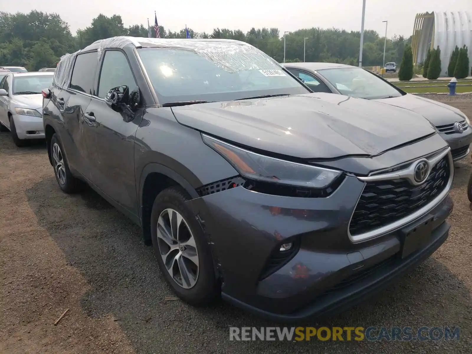 1 Photograph of a damaged car 5TDGZRBH1MS064000 TOYOTA HIGHLANDER 2021