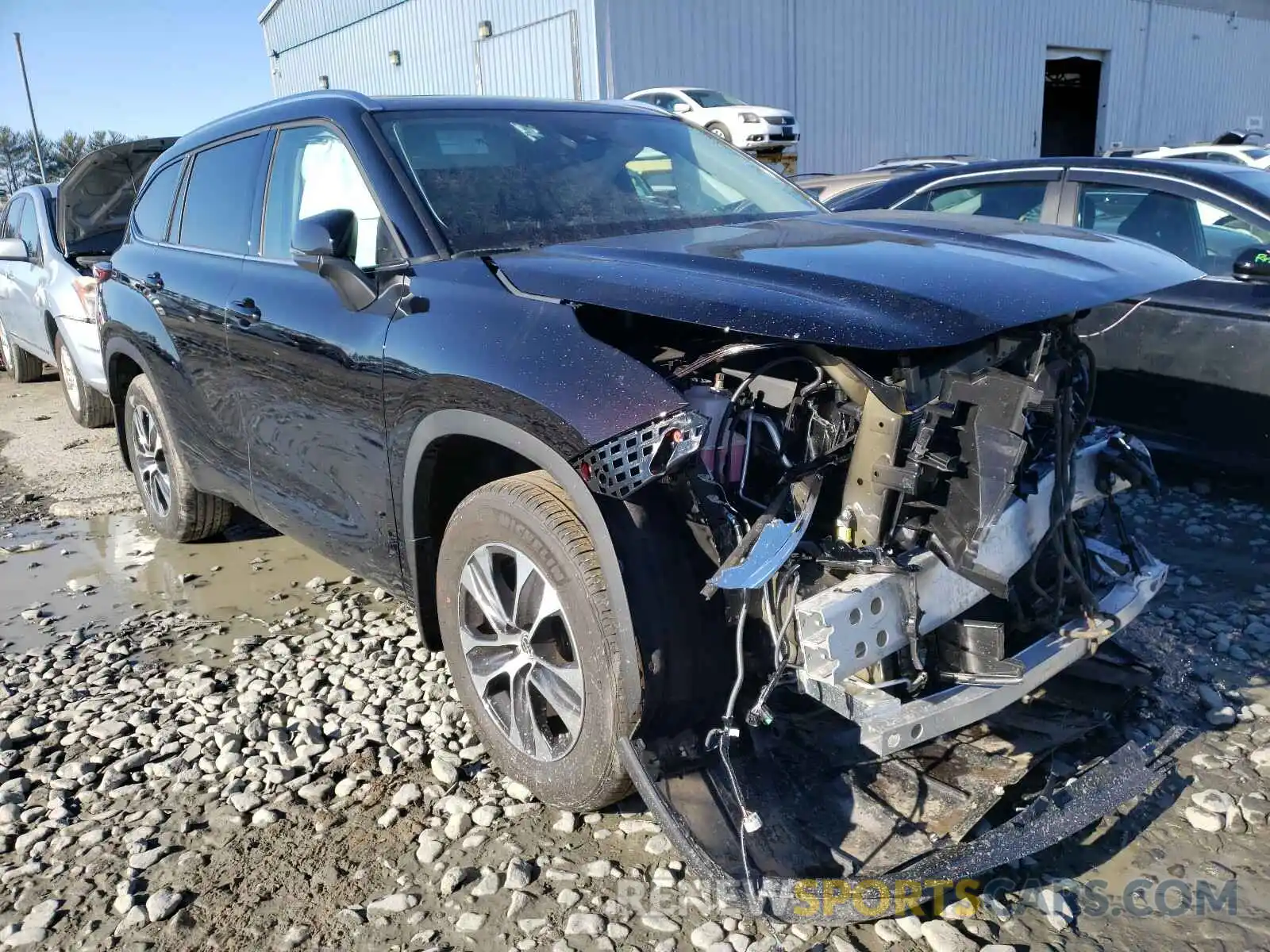 1 Фотография поврежденного автомобиля 5TDGZRBH1MS068435 TOYOTA HIGHLANDER 2021