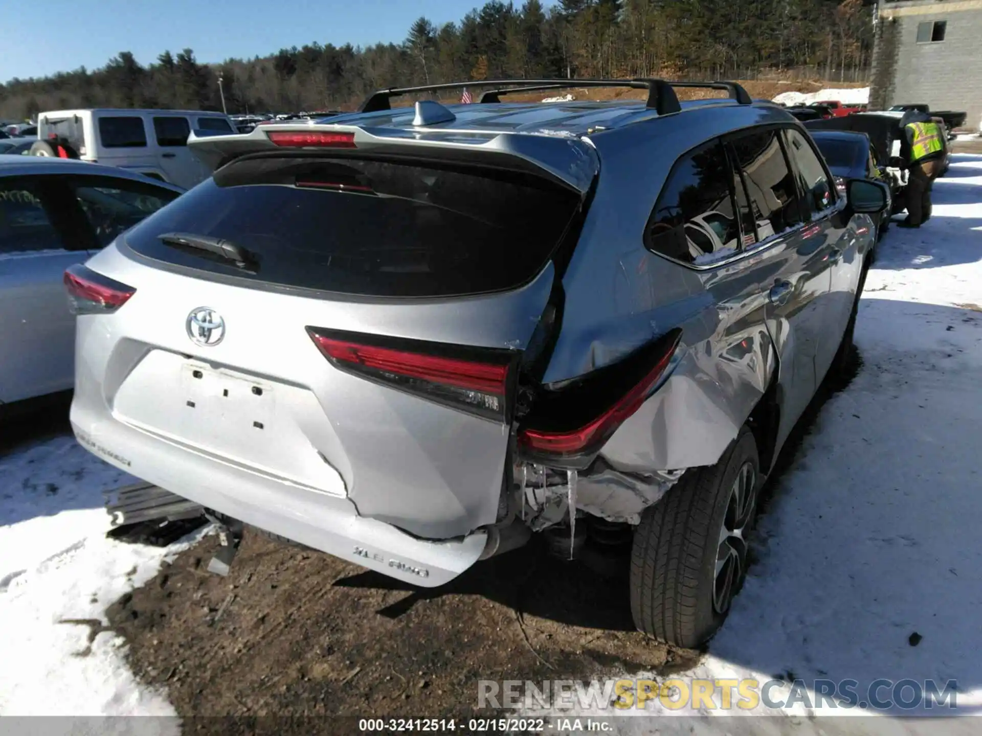 4 Фотография поврежденного автомобиля 5TDGZRBH1MS071660 TOYOTA HIGHLANDER 2021