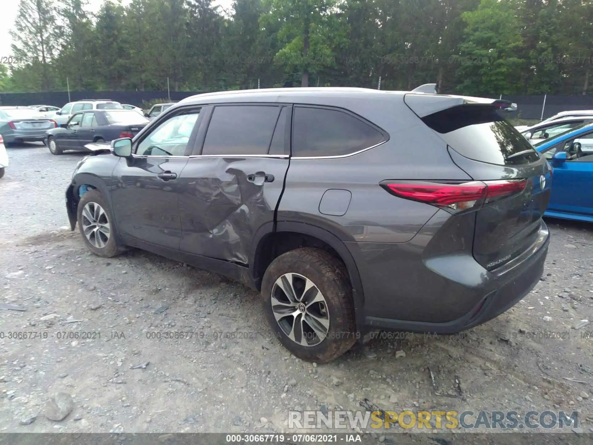 3 Photograph of a damaged car 5TDGZRBH1MS074915 TOYOTA HIGHLANDER 2021