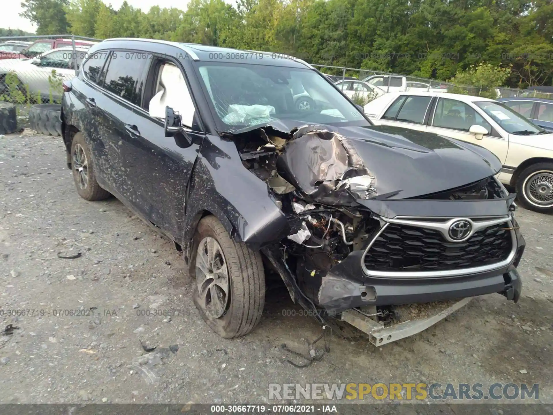 6 Photograph of a damaged car 5TDGZRBH1MS074915 TOYOTA HIGHLANDER 2021