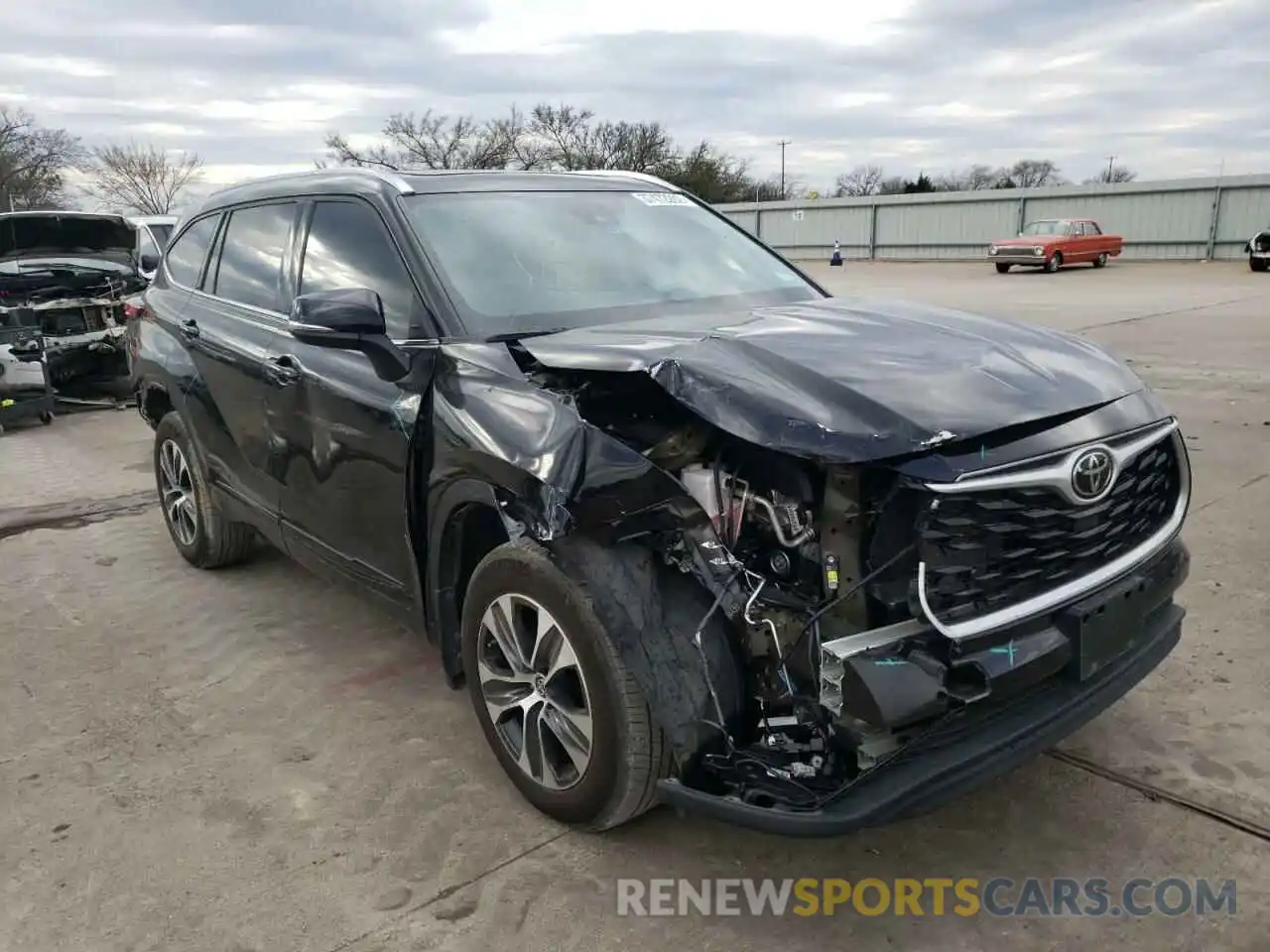 1 Photograph of a damaged car 5TDGZRBH1MS105497 TOYOTA HIGHLANDER 2021