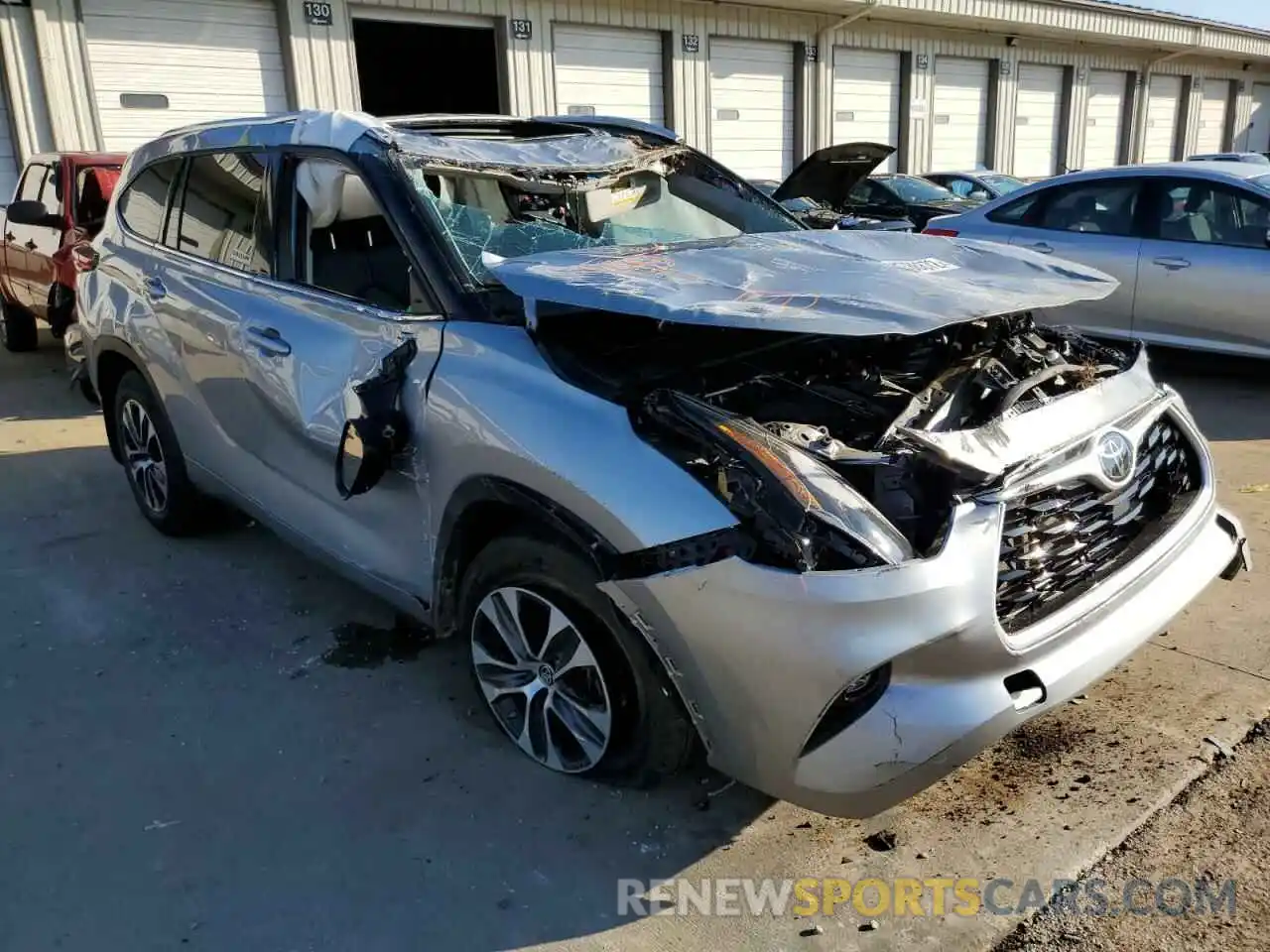 1 Photograph of a damaged car 5TDGZRBH1MS108755 TOYOTA HIGHLANDER 2021