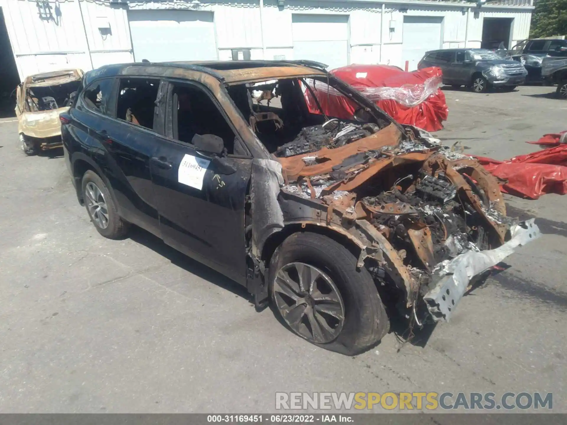 1 Photograph of a damaged car 5TDGZRBH1MS123630 TOYOTA HIGHLANDER 2021