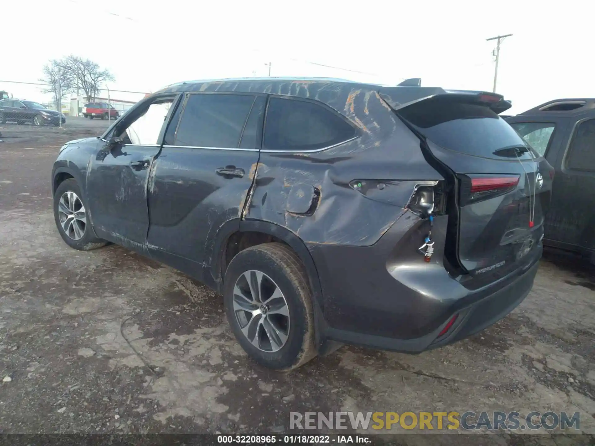 3 Photograph of a damaged car 5TDGZRBH1MS157759 TOYOTA HIGHLANDER 2021