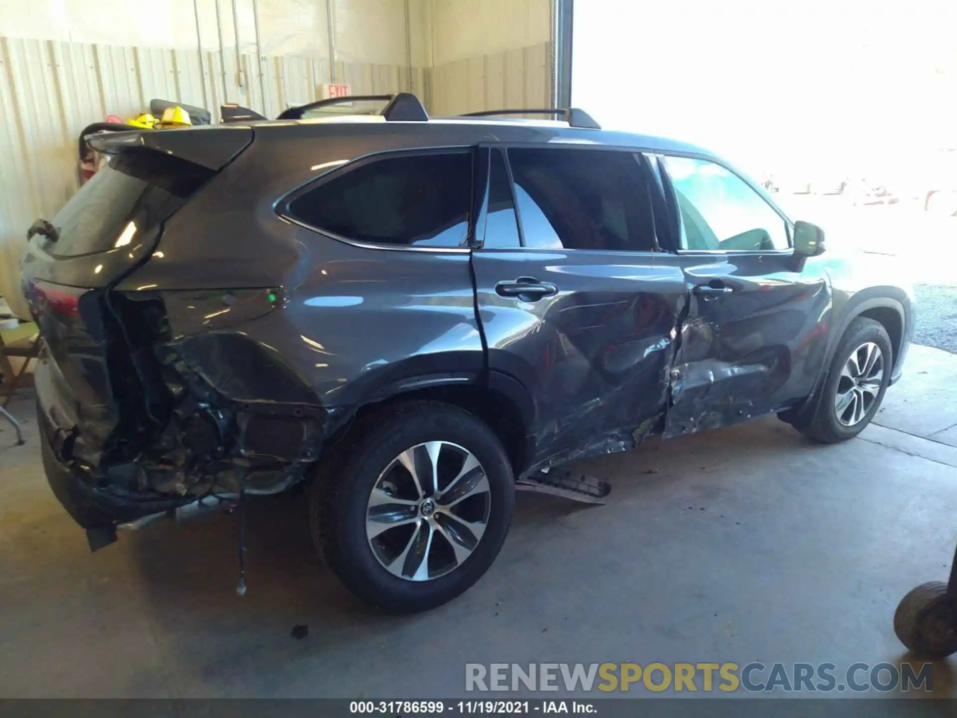 6 Photograph of a damaged car 5TDGZRBH1MS558387 TOYOTA HIGHLANDER 2021