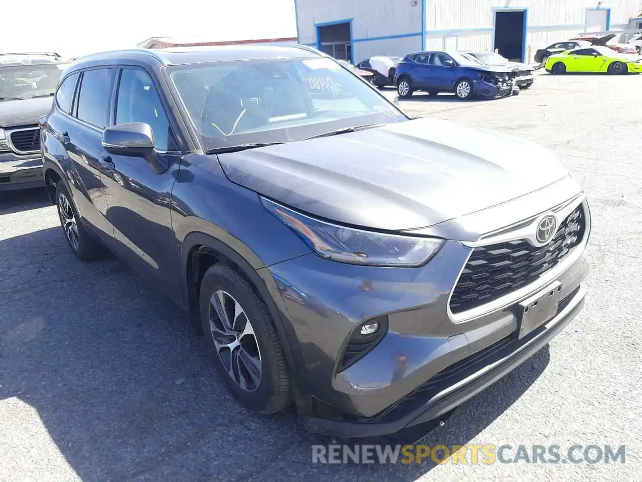 1 Photograph of a damaged car 5TDGZRBH2MS056827 TOYOTA HIGHLANDER 2021