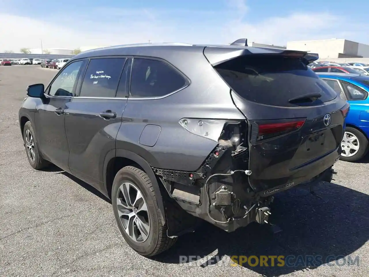 3 Photograph of a damaged car 5TDGZRBH2MS056827 TOYOTA HIGHLANDER 2021