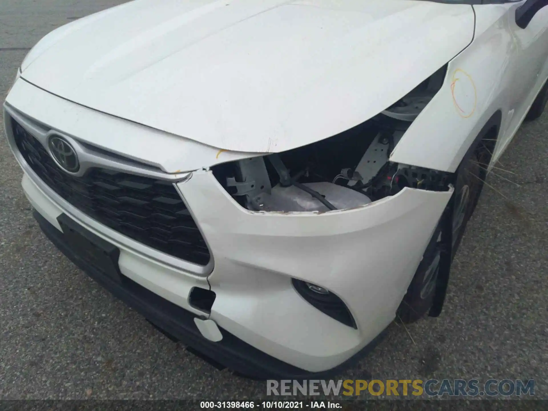 6 Photograph of a damaged car 5TDGZRBH2MS064975 TOYOTA HIGHLANDER 2021