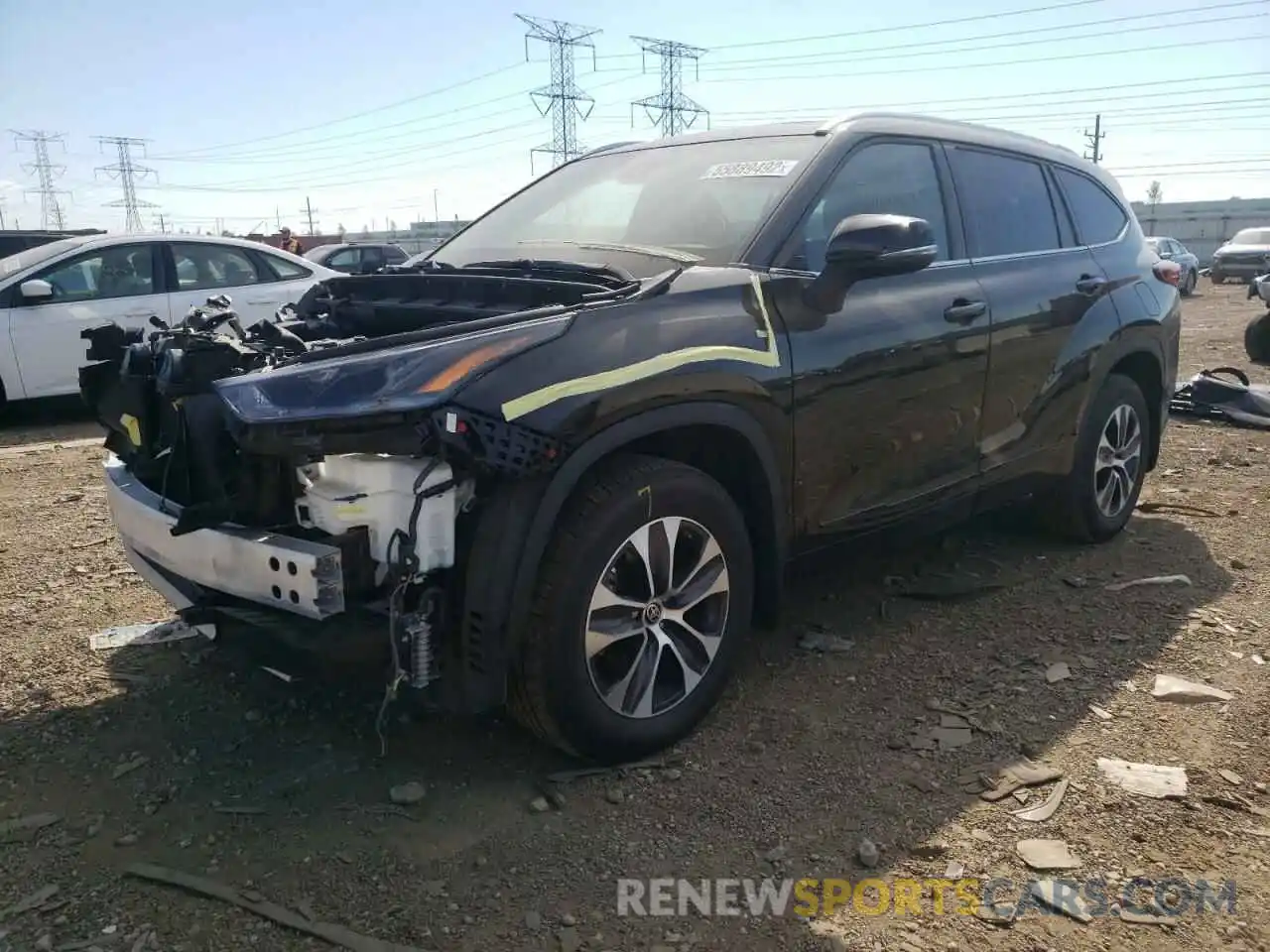 2 Photograph of a damaged car 5TDGZRBH2MS065379 TOYOTA HIGHLANDER 2021