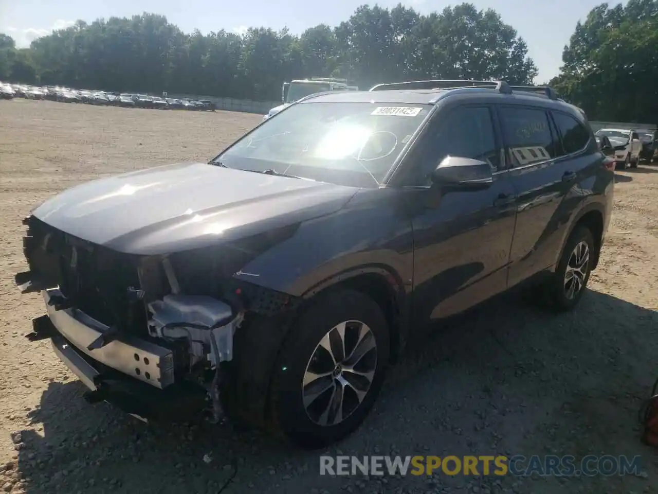 2 Photograph of a damaged car 5TDGZRBH2MS067276 TOYOTA HIGHLANDER 2021