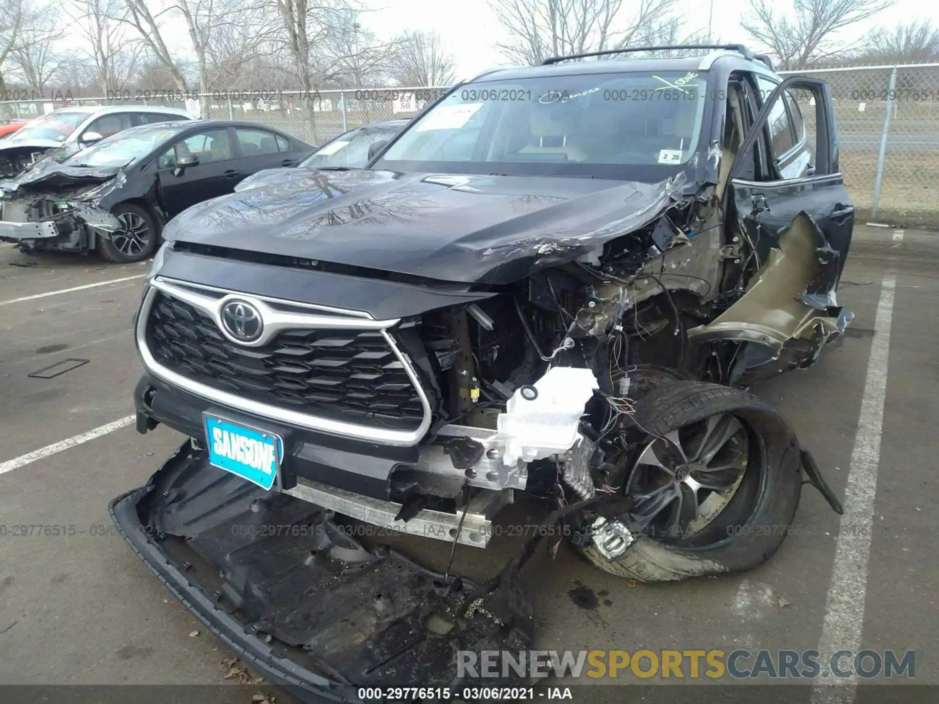 6 Photograph of a damaged car 5TDGZRBH2MS081016 TOYOTA HIGHLANDER 2021