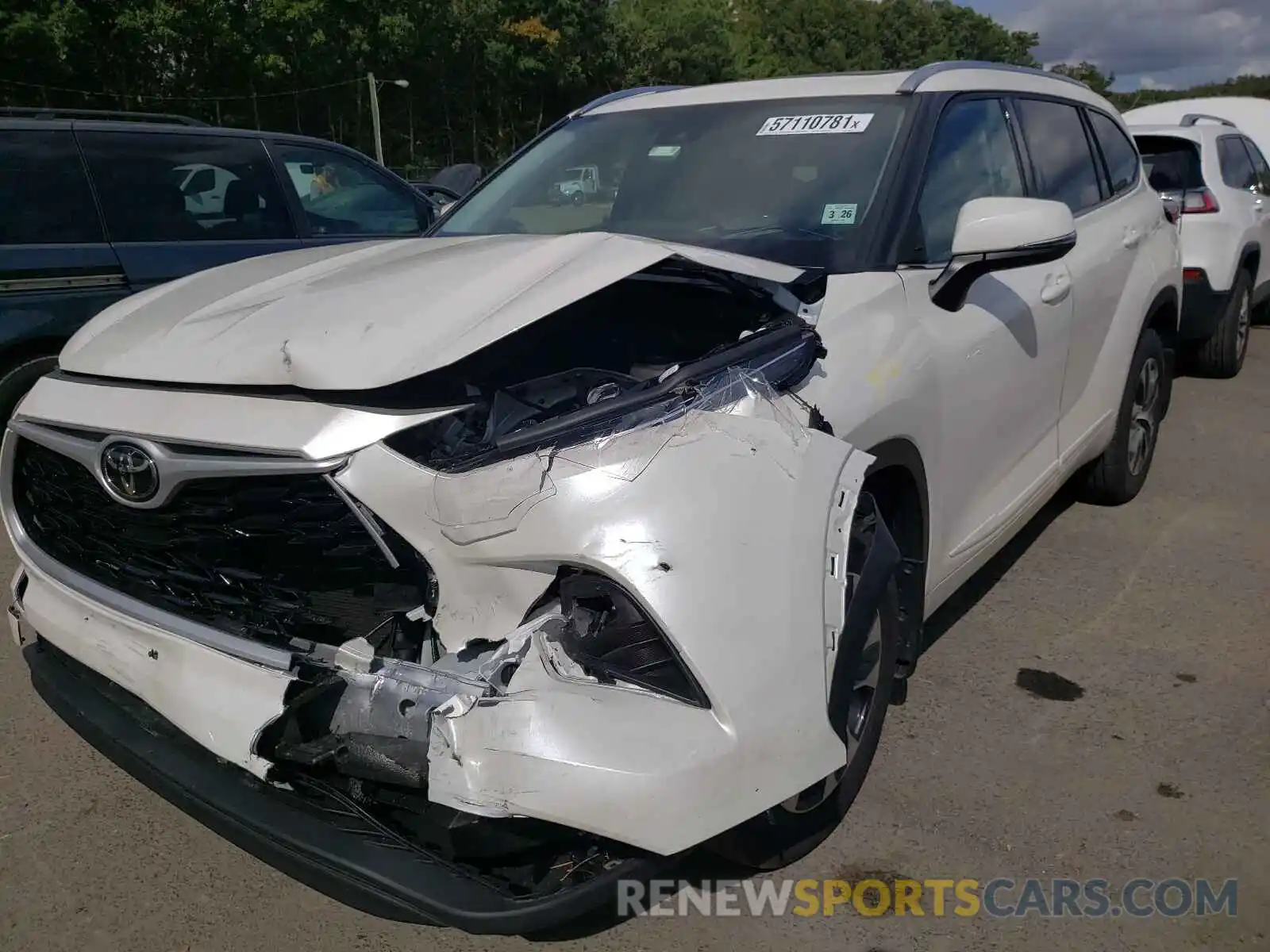 2 Photograph of a damaged car 5TDGZRBH2MS101331 TOYOTA HIGHLANDER 2021