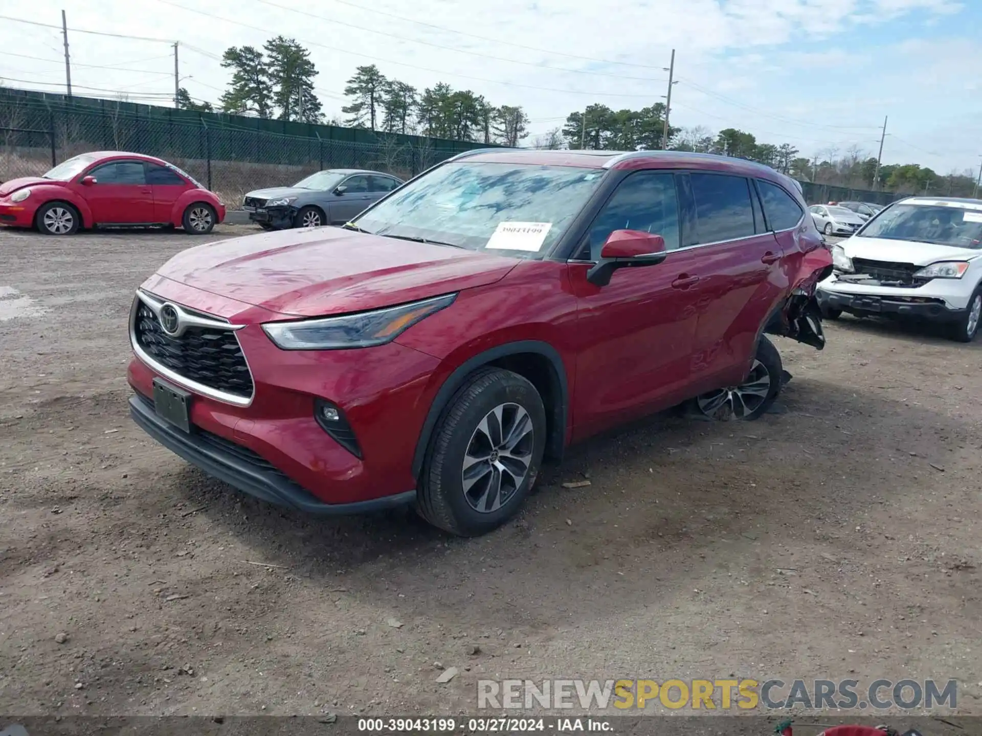 2 Photograph of a damaged car 5TDGZRBH2MS105802 TOYOTA HIGHLANDER 2021