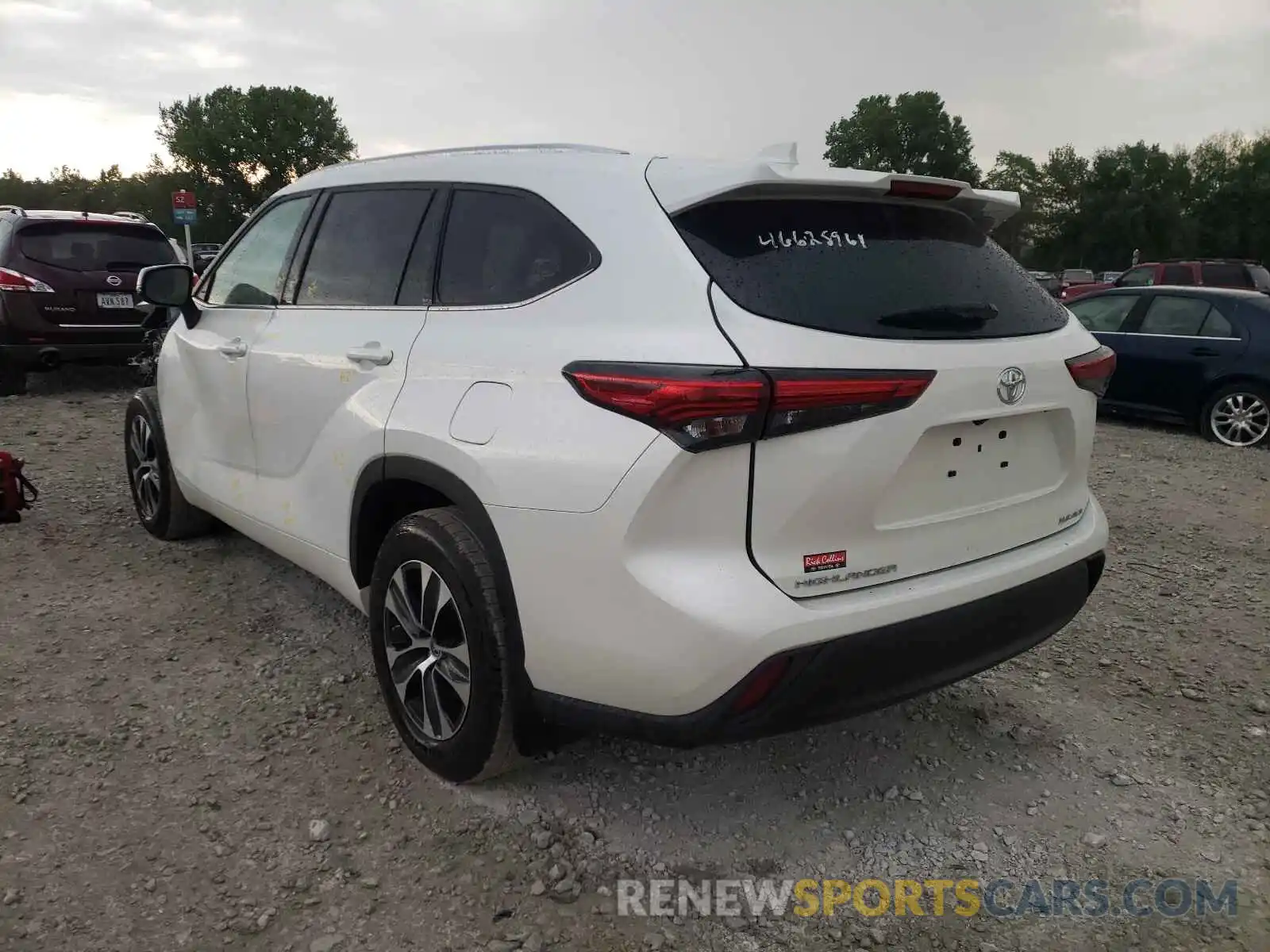 3 Photograph of a damaged car 5TDGZRBH2MS107288 TOYOTA HIGHLANDER 2021