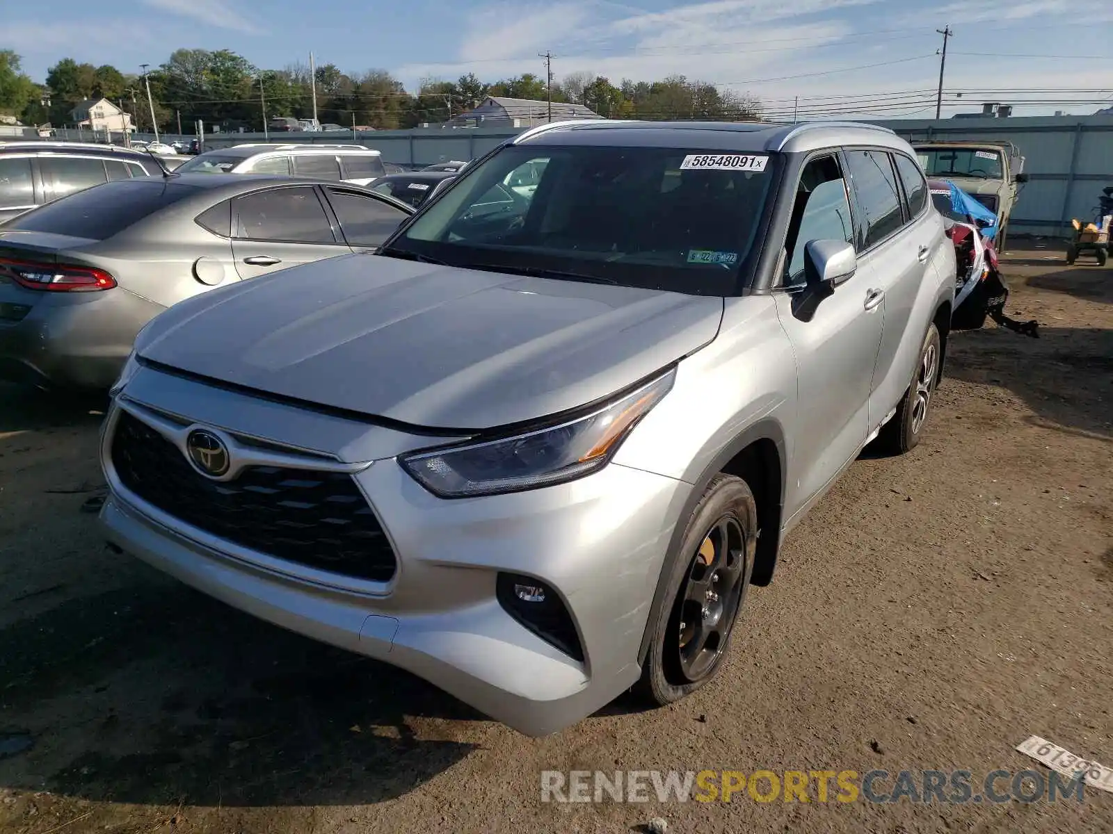 2 Photograph of a damaged car 5TDGZRBH2MS118209 TOYOTA HIGHLANDER 2021