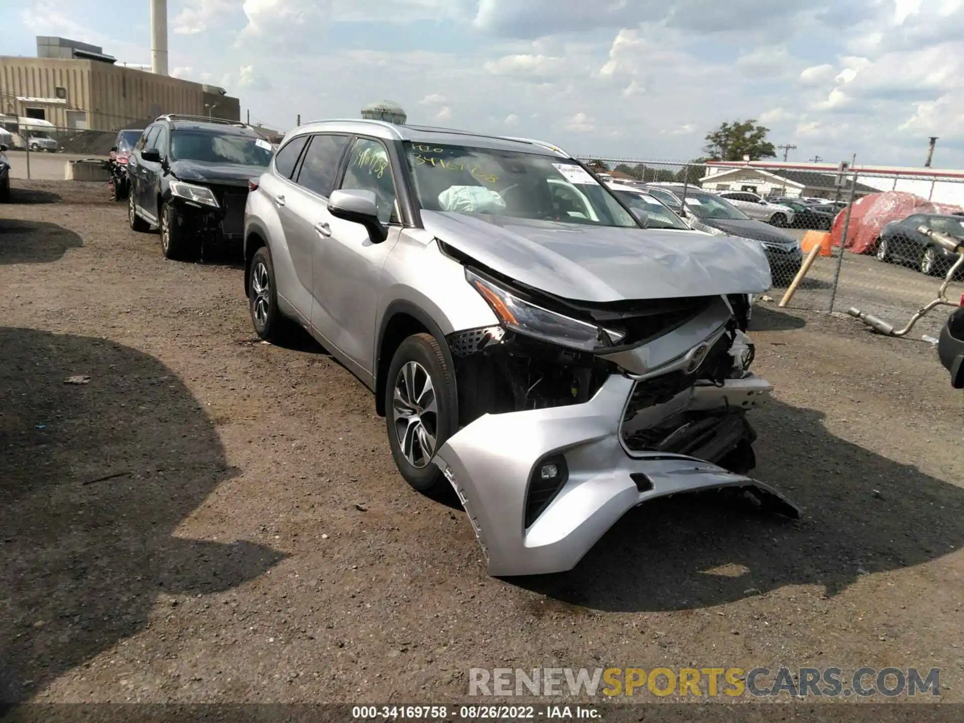 1 Photograph of a damaged car 5TDGZRBH2MS124981 TOYOTA HIGHLANDER 2021