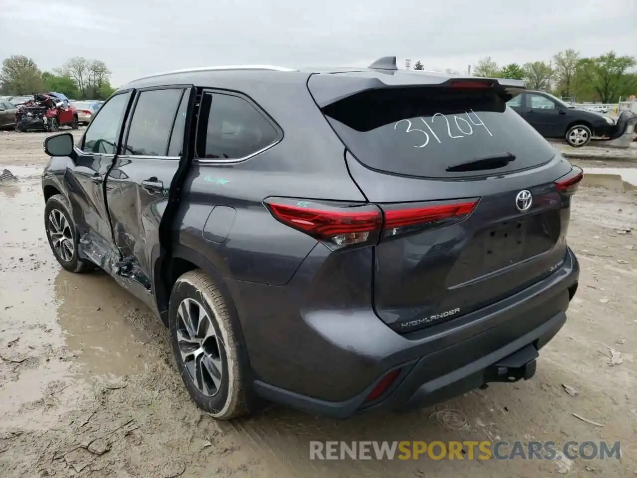 3 Photograph of a damaged car 5TDGZRBH2MS131204 TOYOTA HIGHLANDER 2021