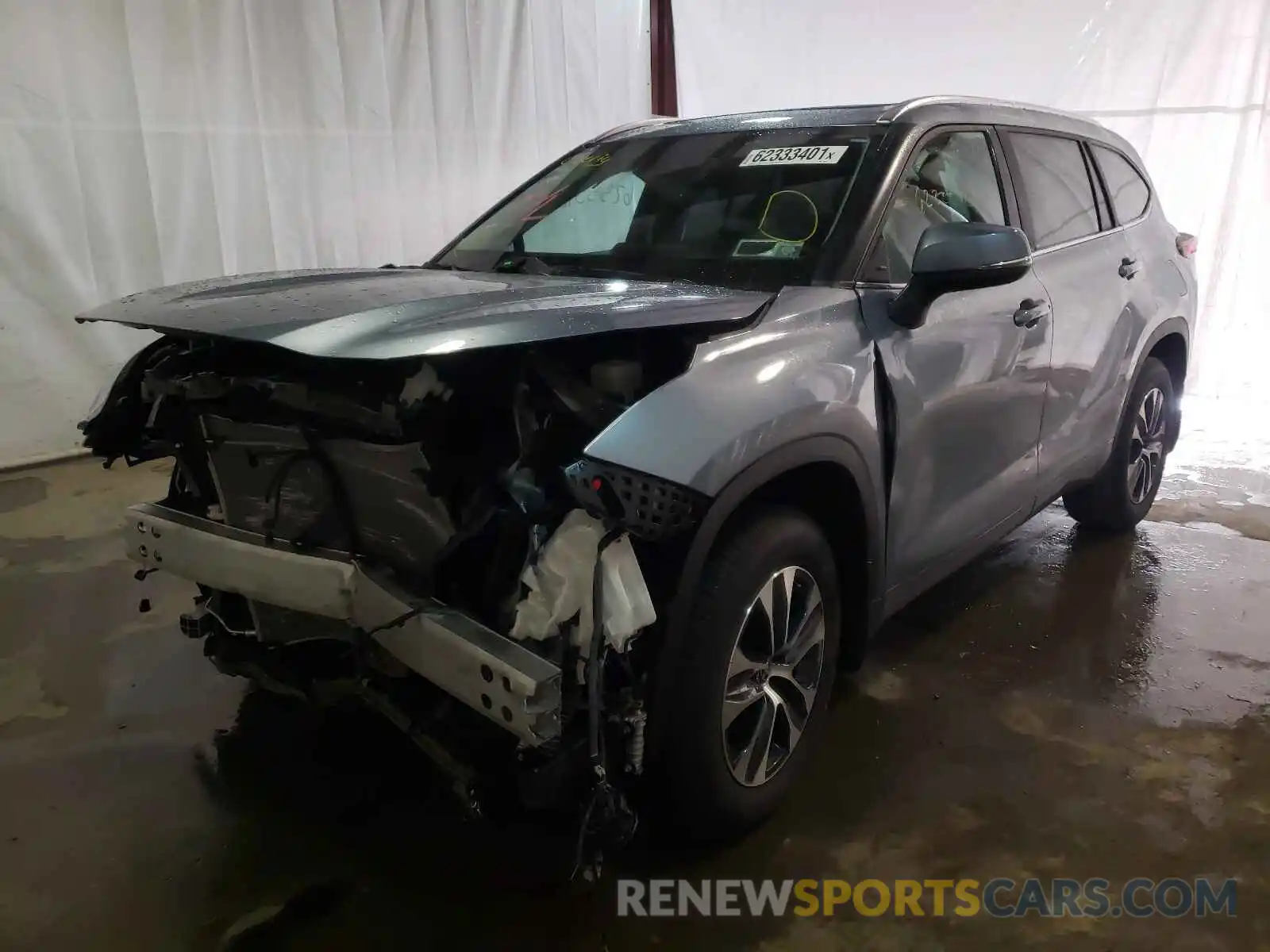 2 Photograph of a damaged car 5TDGZRBH2MS138234 TOYOTA HIGHLANDER 2021