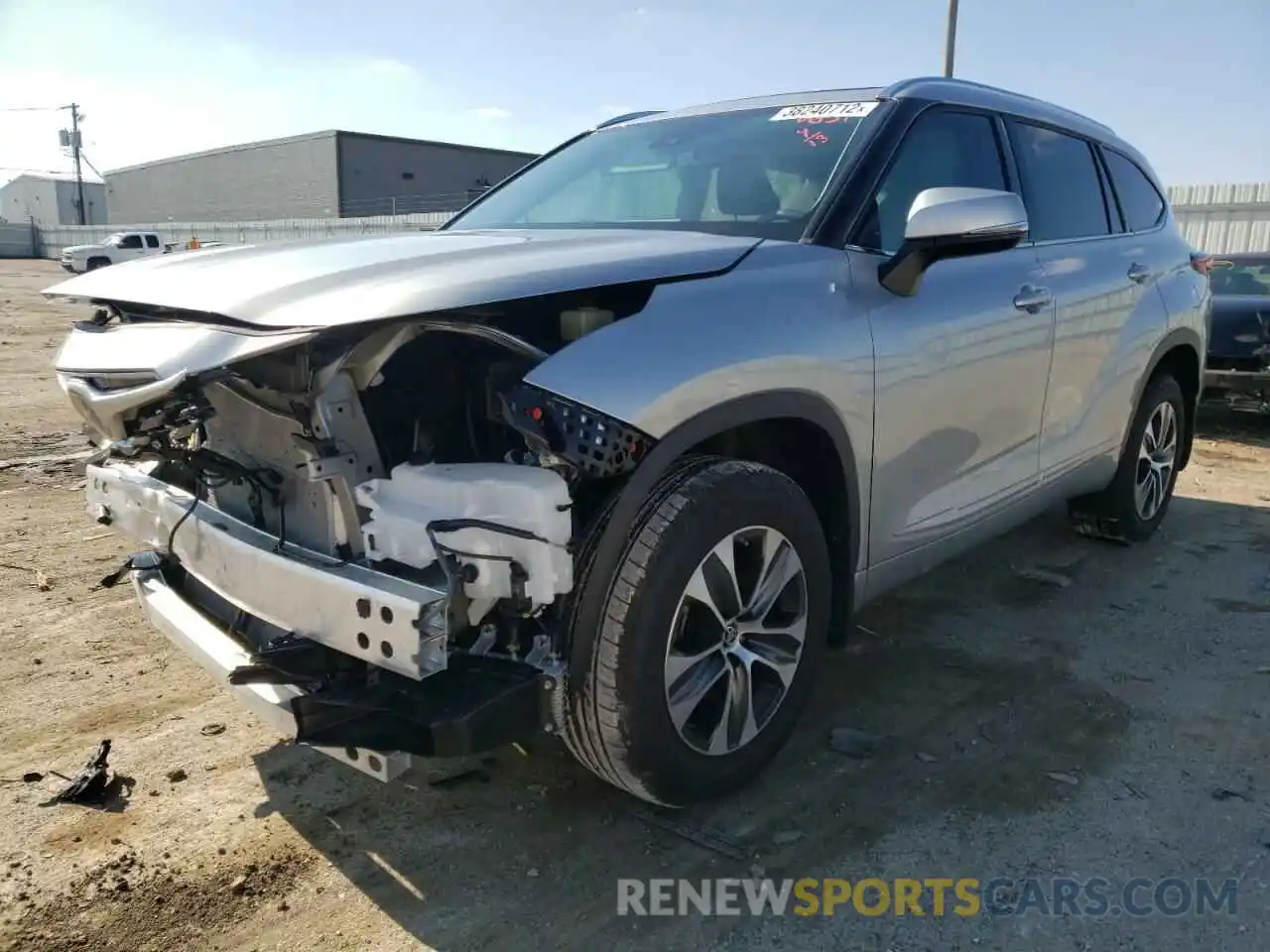 2 Photograph of a damaged car 5TDGZRBH2MS148651 TOYOTA HIGHLANDER 2021