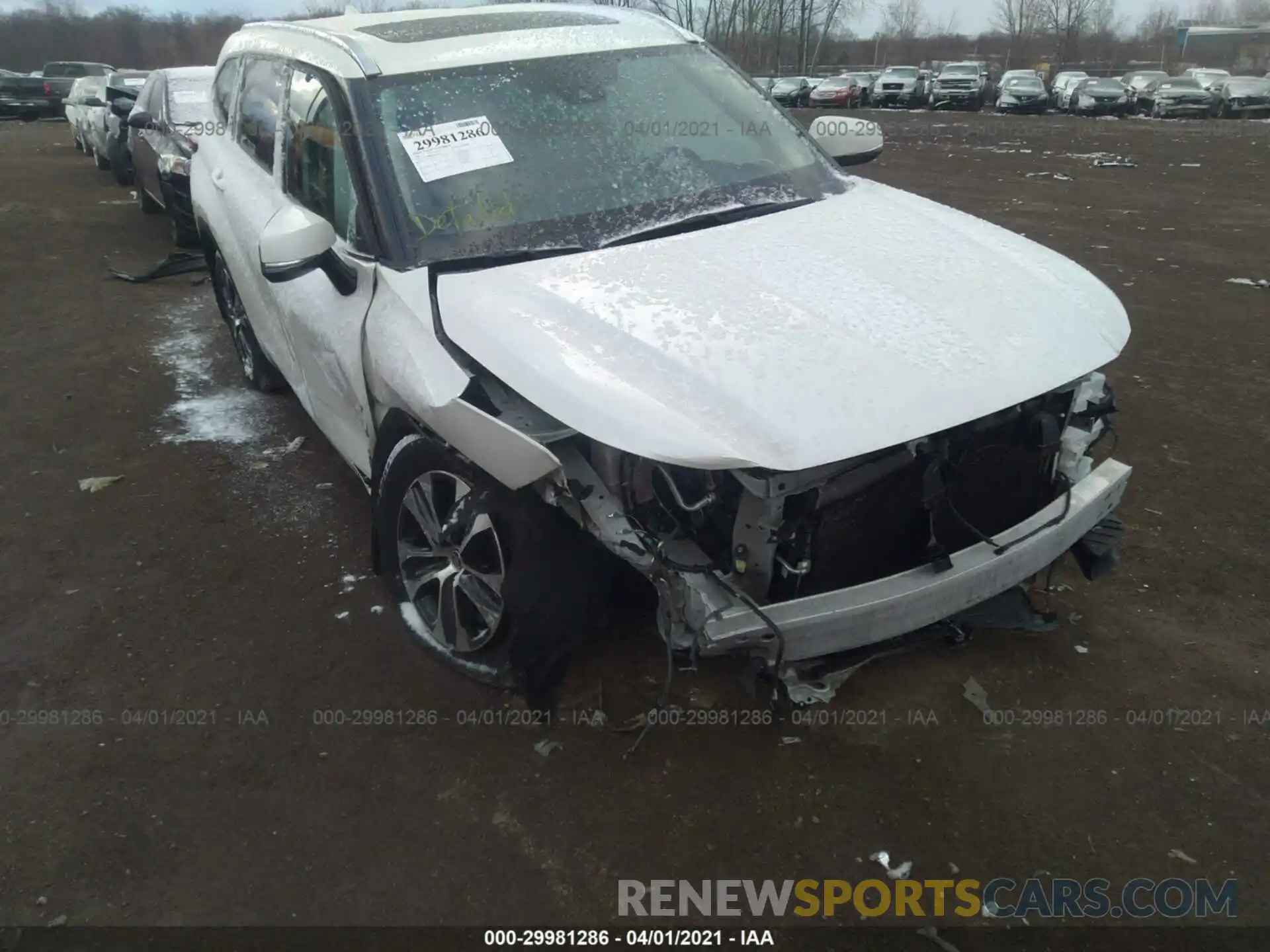 6 Photograph of a damaged car 5TDGZRBH2MS526905 TOYOTA HIGHLANDER 2021