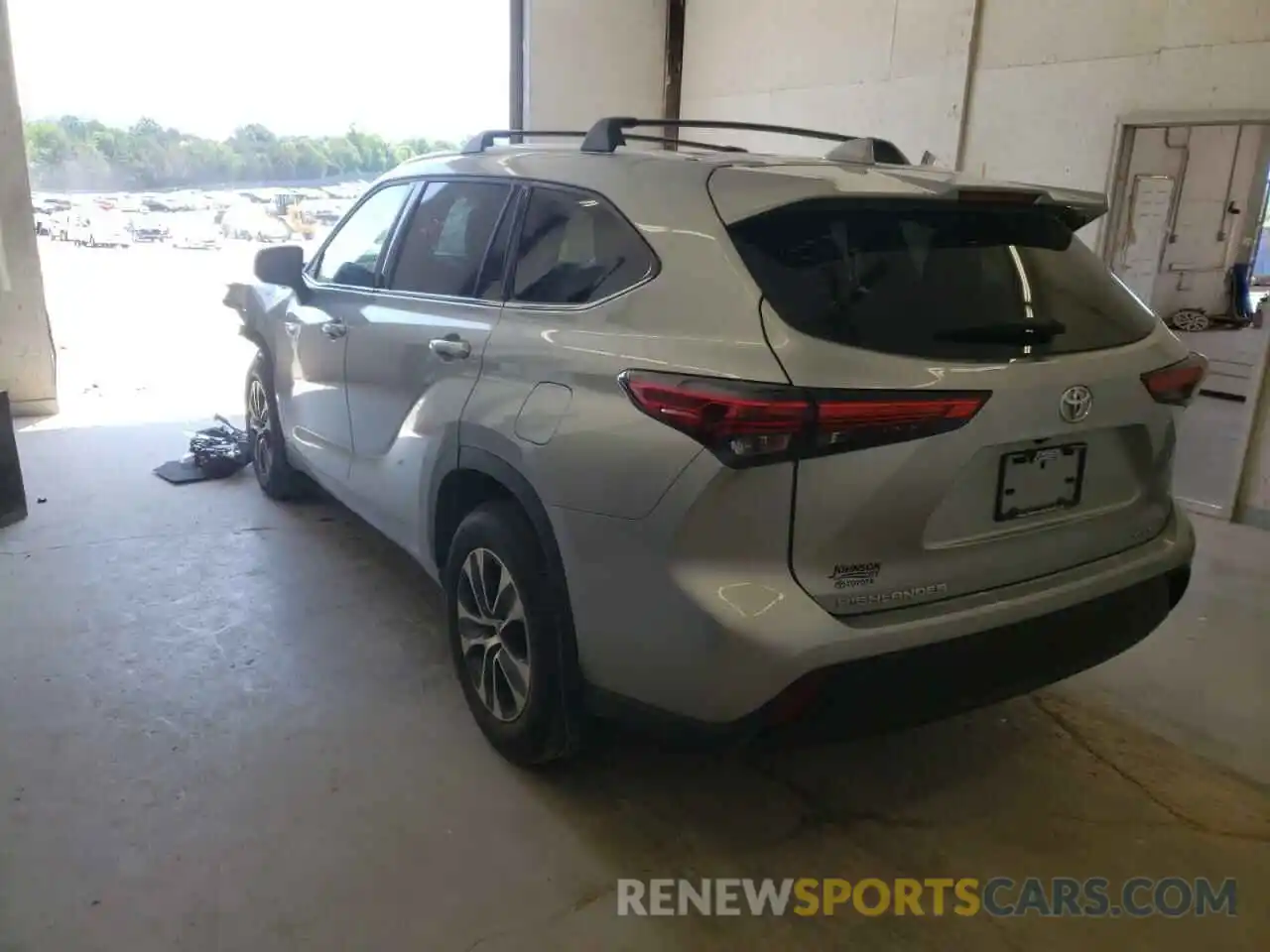 3 Photograph of a damaged car 5TDGZRBH2MS527150 TOYOTA HIGHLANDER 2021