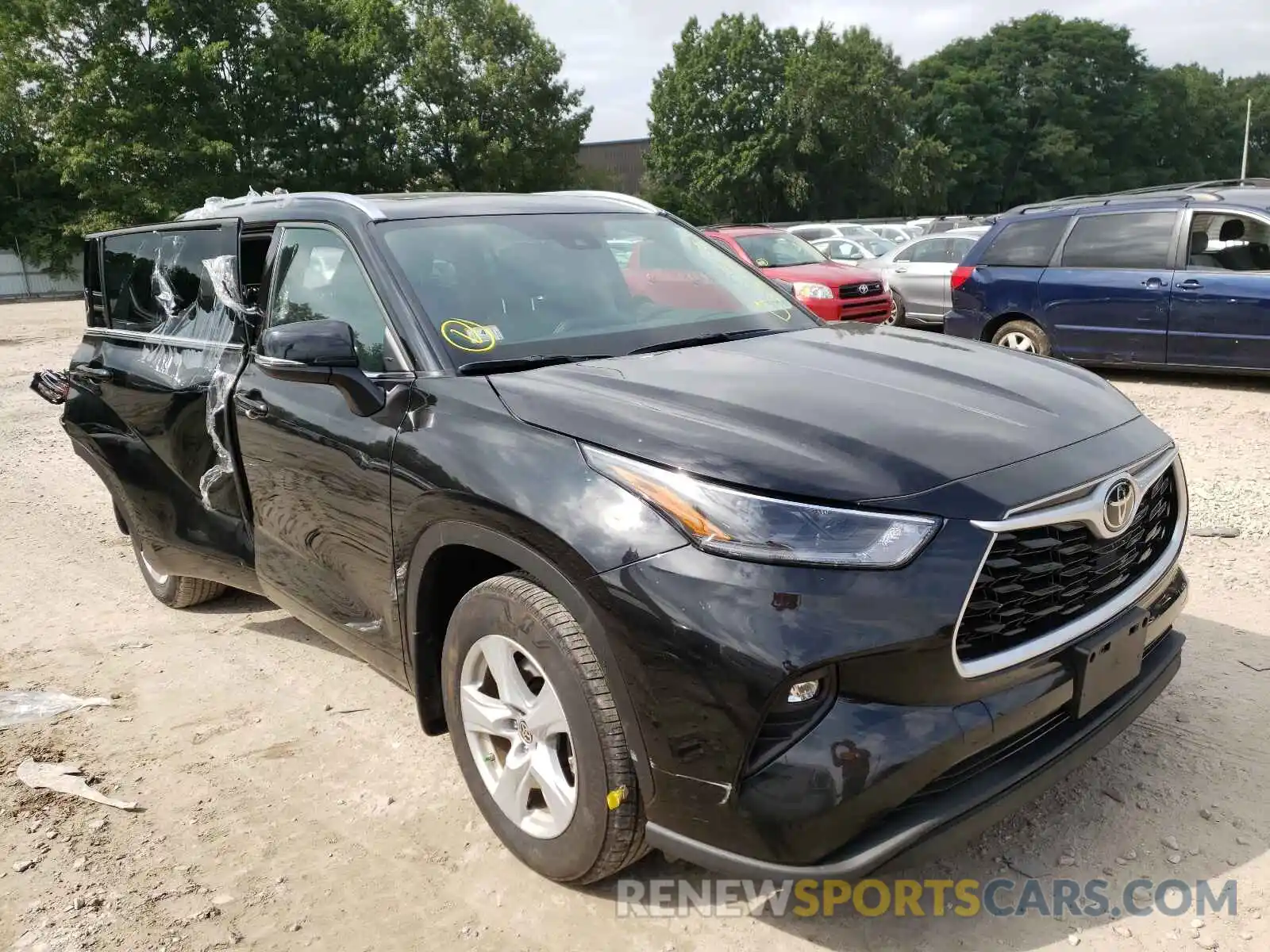 1 Photograph of a damaged car 5TDGZRBH2MS536186 TOYOTA HIGHLANDER 2021