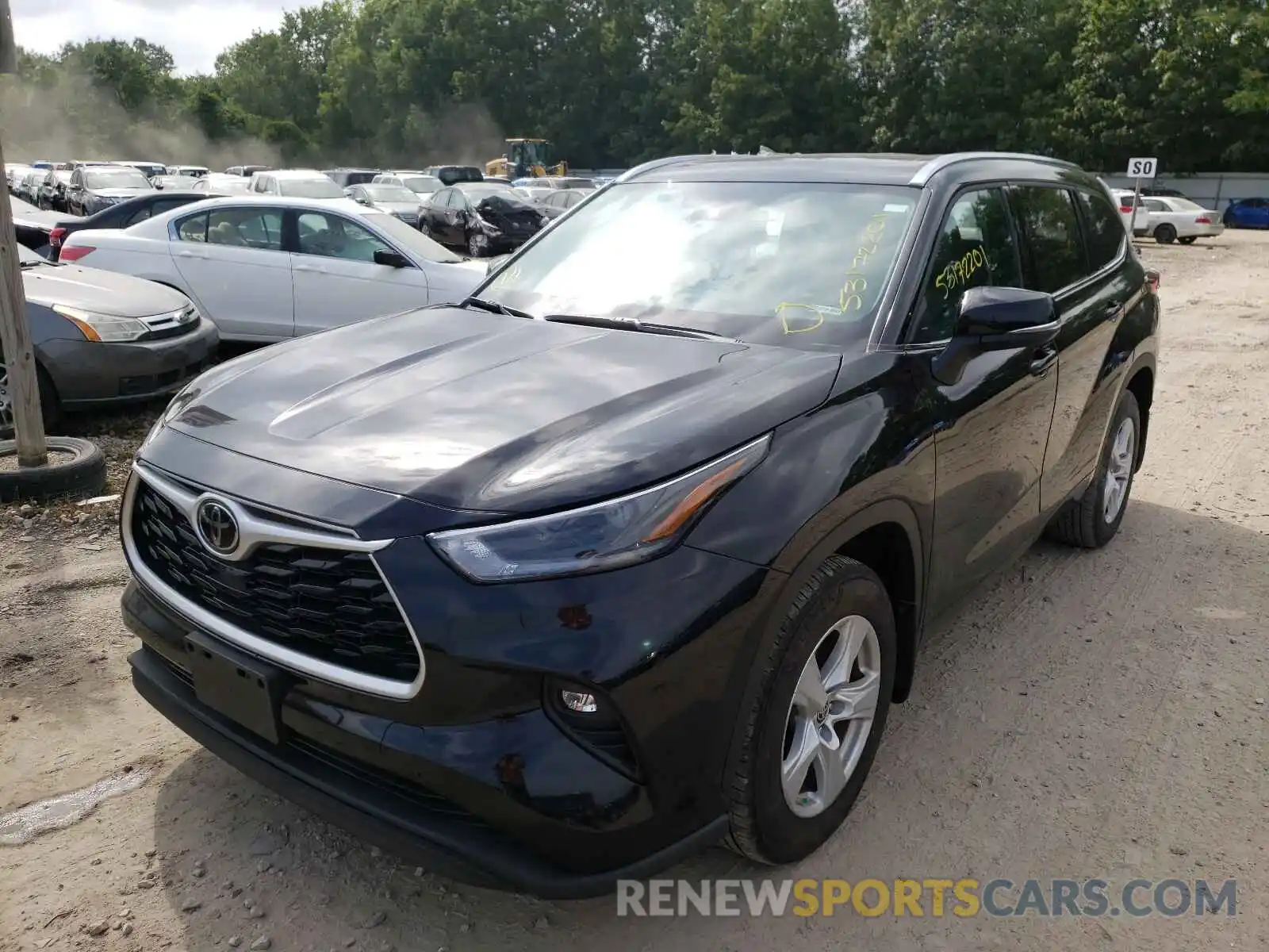 2 Photograph of a damaged car 5TDGZRBH2MS536186 TOYOTA HIGHLANDER 2021