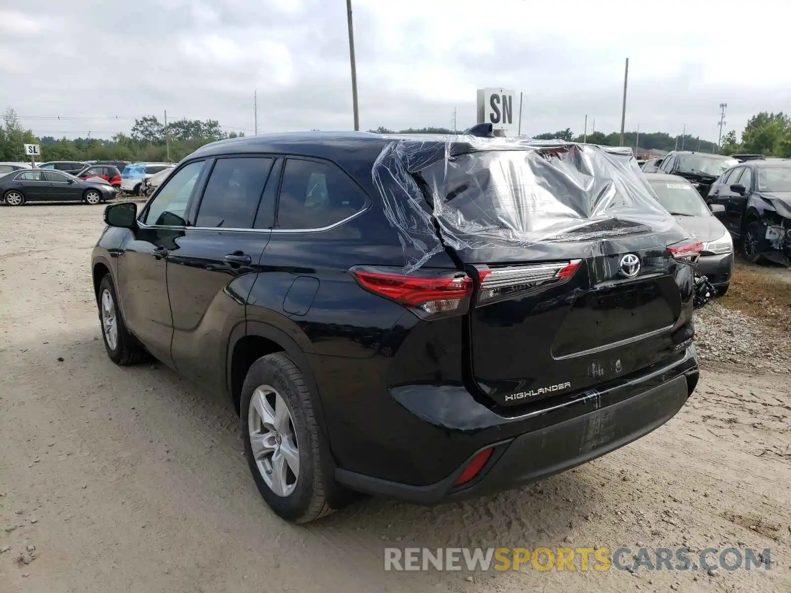 3 Photograph of a damaged car 5TDGZRBH2MS536186 TOYOTA HIGHLANDER 2021