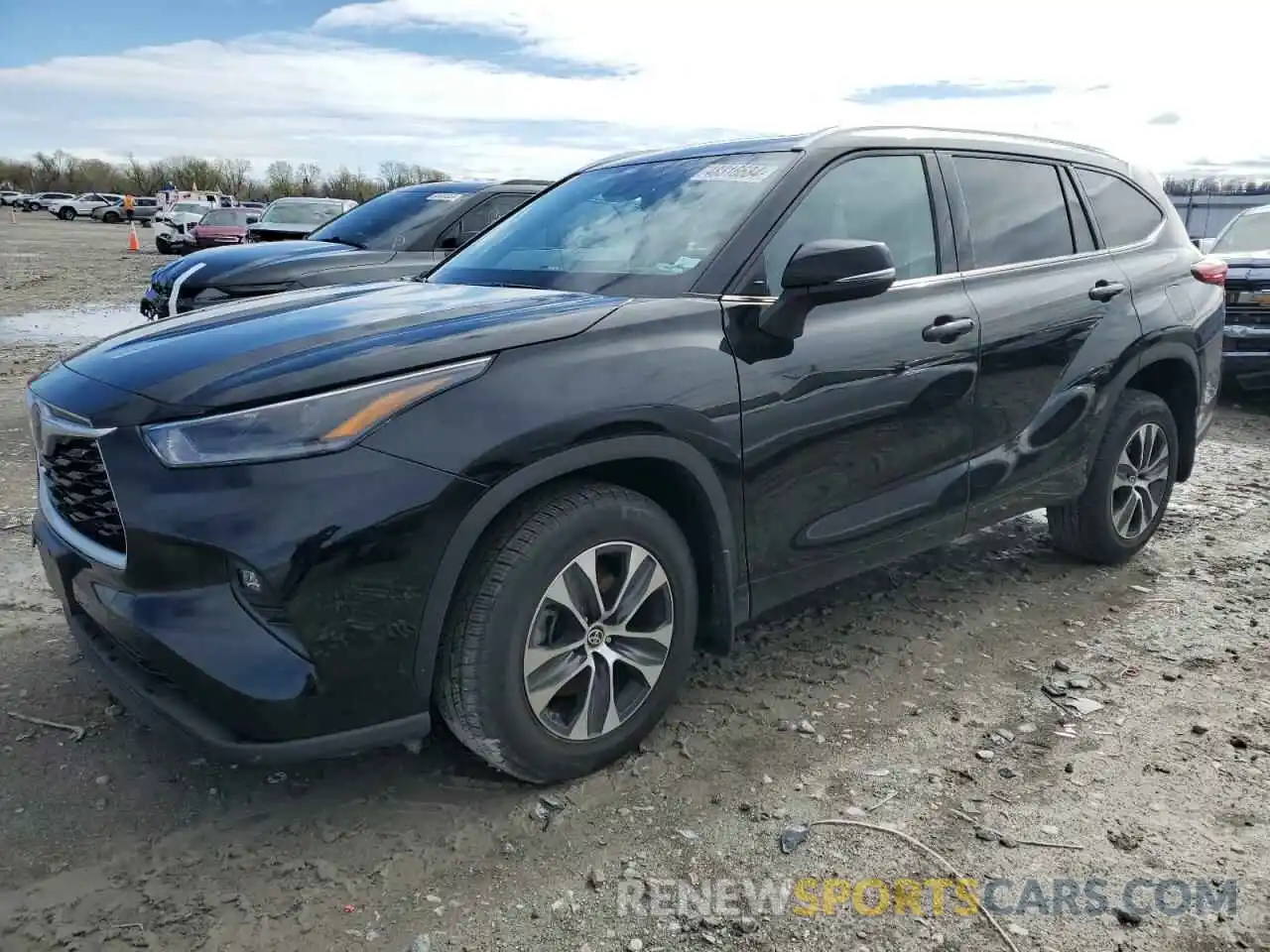 1 Photograph of a damaged car 5TDGZRBH2MS542215 TOYOTA HIGHLANDER 2021