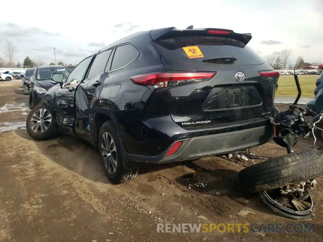 3 Photograph of a damaged car 5TDGZRBH2MS546507 TOYOTA HIGHLANDER 2021