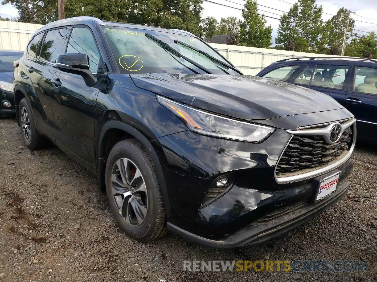 1 Photograph of a damaged car 5TDGZRBH2MS555708 TOYOTA HIGHLANDER 2021