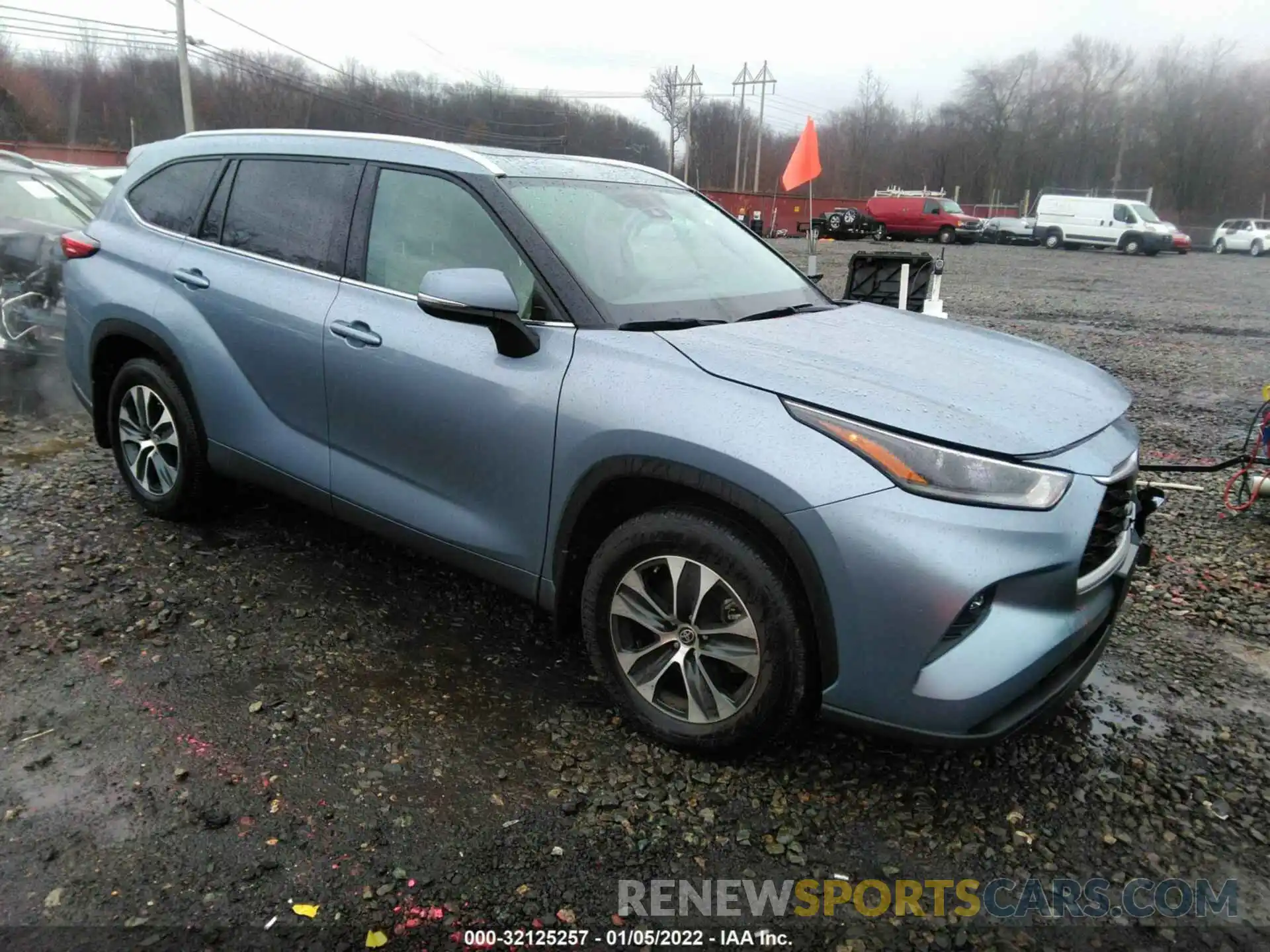 1 Photograph of a damaged car 5TDGZRBH3MS062393 TOYOTA HIGHLANDER 2021