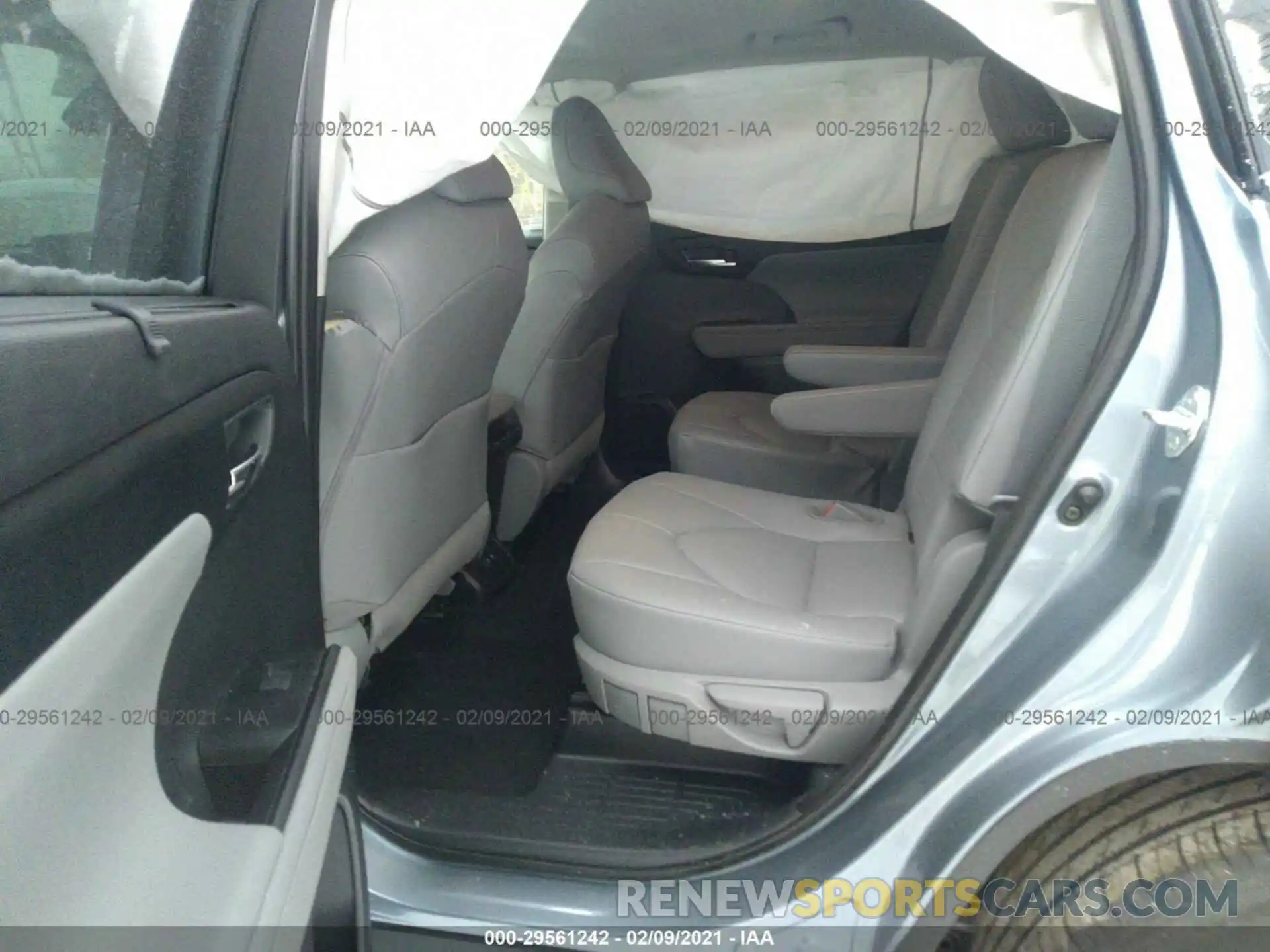 8 Фотография поврежденного автомобиля 5TDGZRBH3MS062619 TOYOTA HIGHLANDER 2021