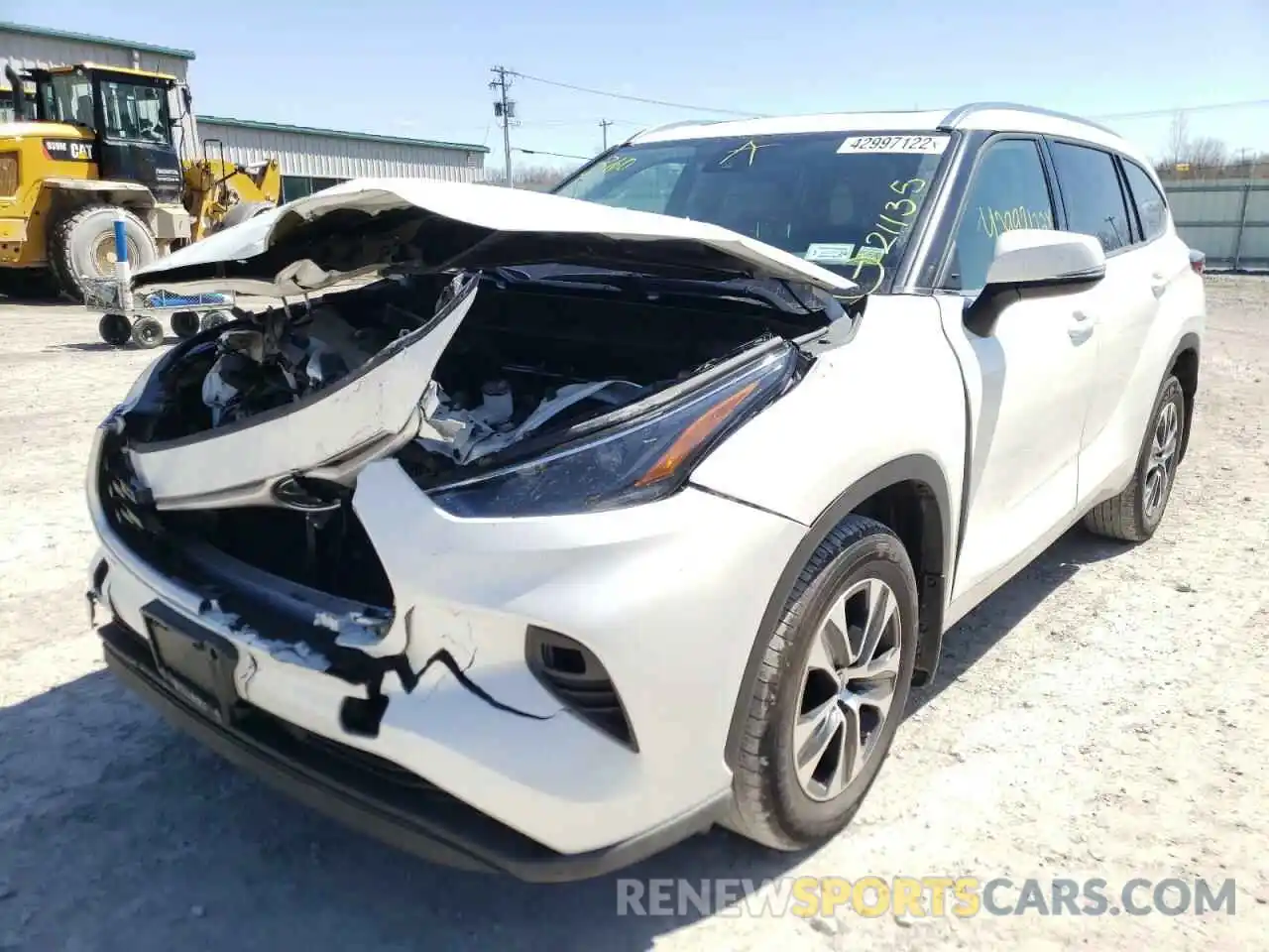 2 Photograph of a damaged car 5TDGZRBH3MS080876 TOYOTA HIGHLANDER 2021