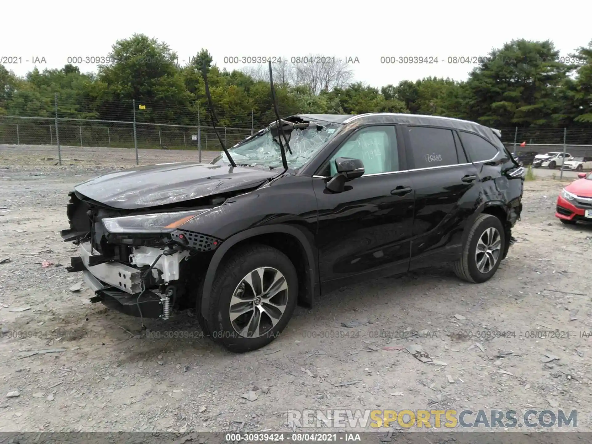 2 Photograph of a damaged car 5TDGZRBH3MS089917 TOYOTA HIGHLANDER 2021